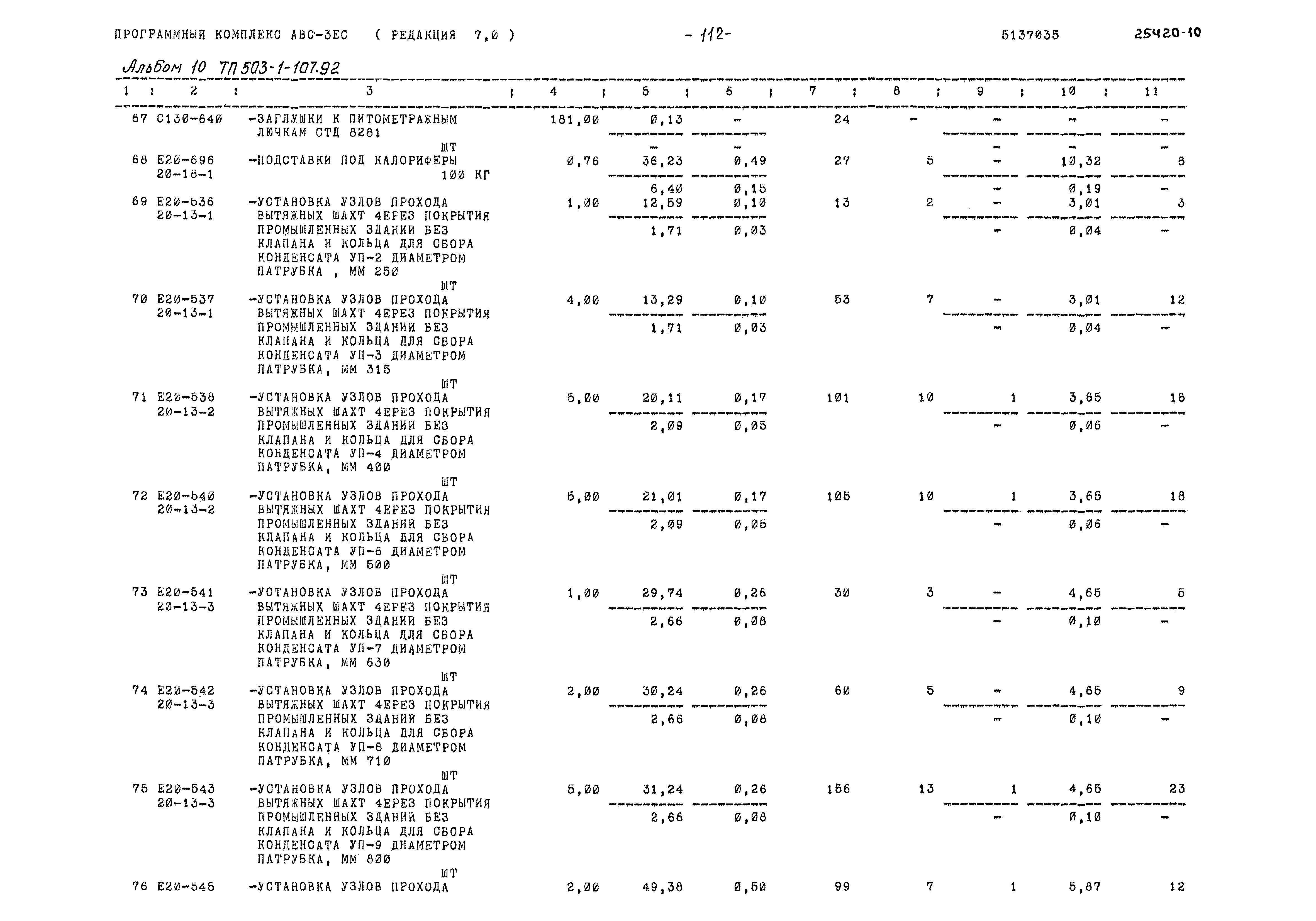 Типовой проект 503-1-107.92