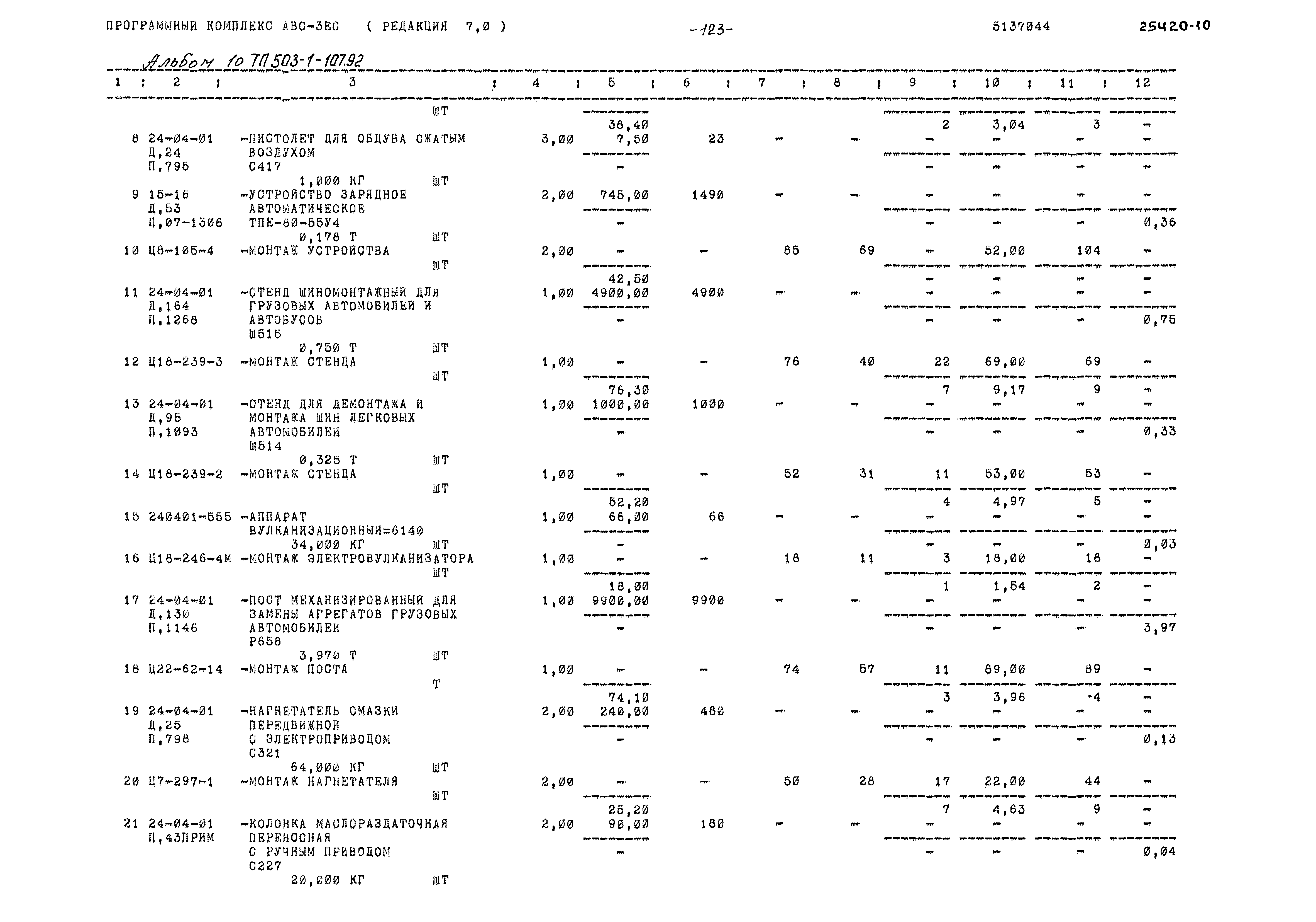Типовой проект 503-1-107.92