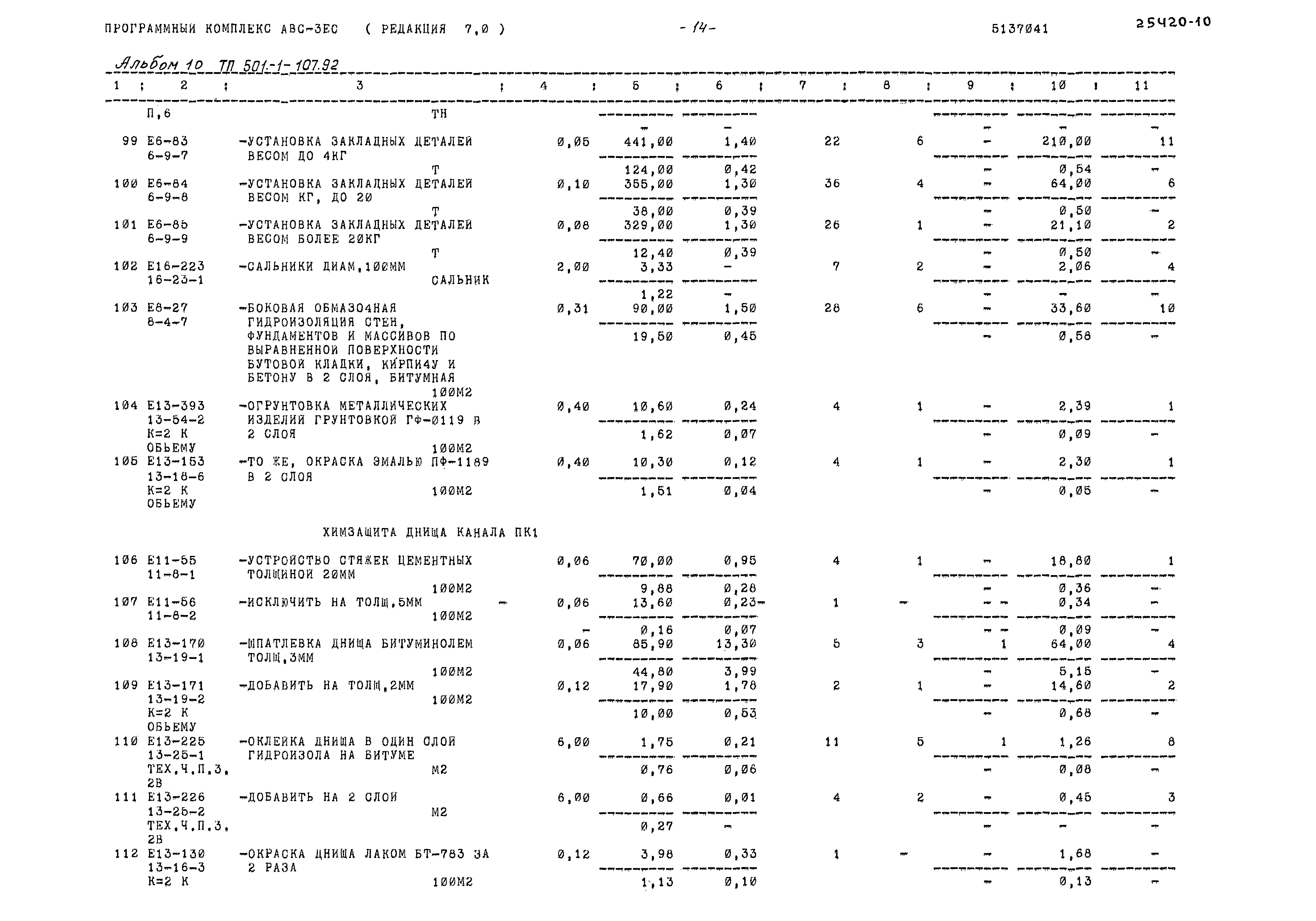 Типовой проект 503-1-107.92