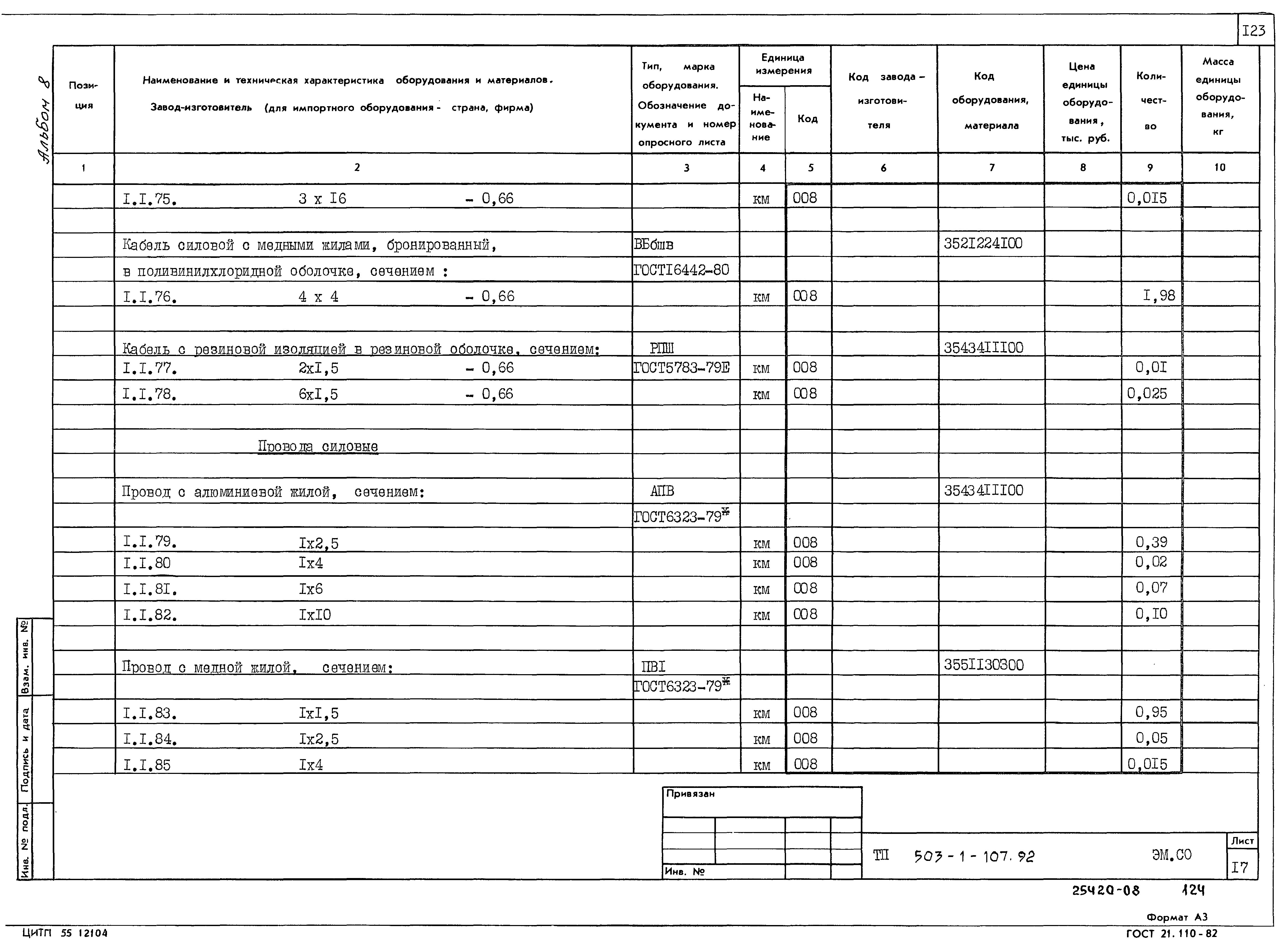 Типовой проект 503-1-107.92