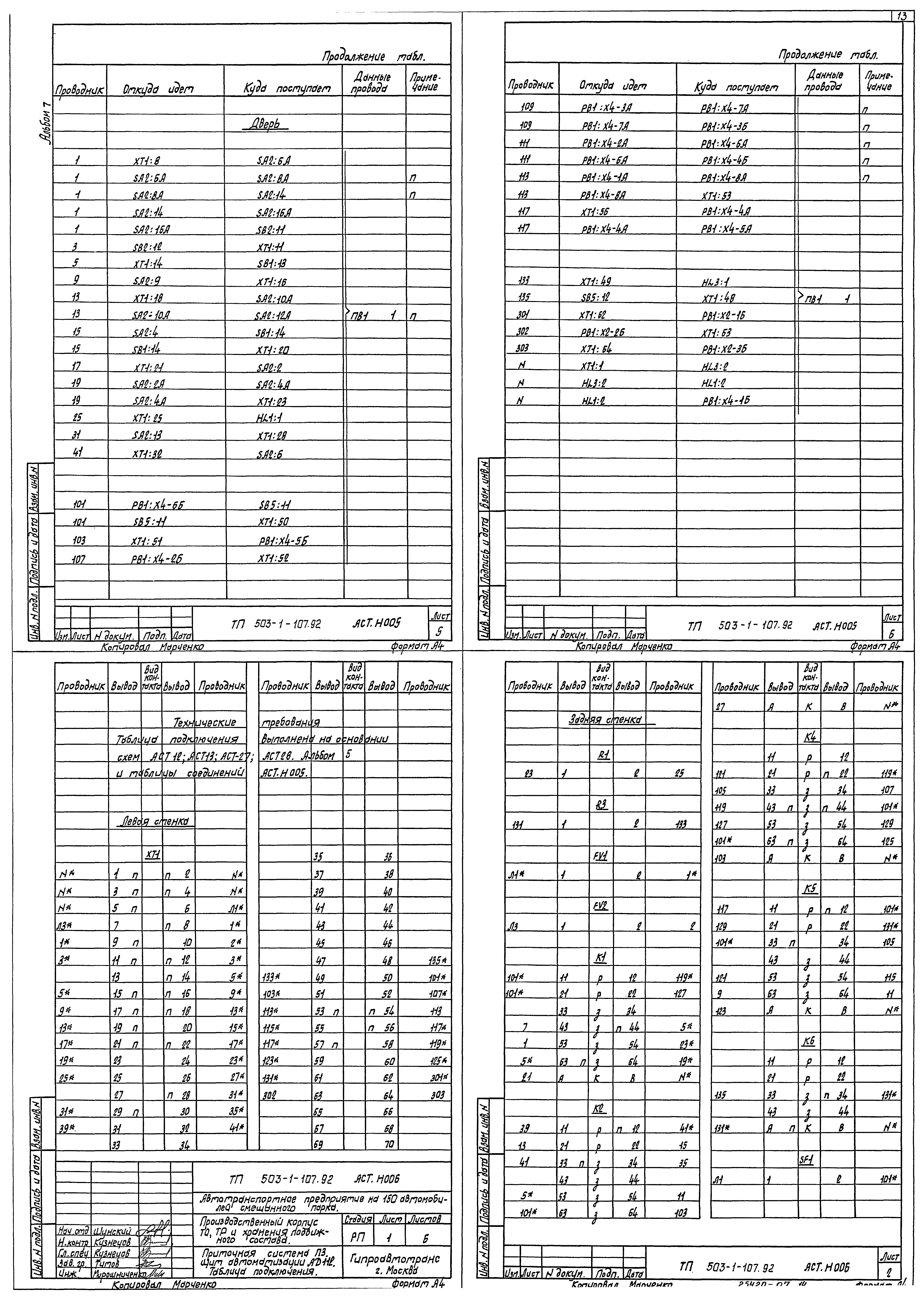 Типовой проект 503-1-107.92