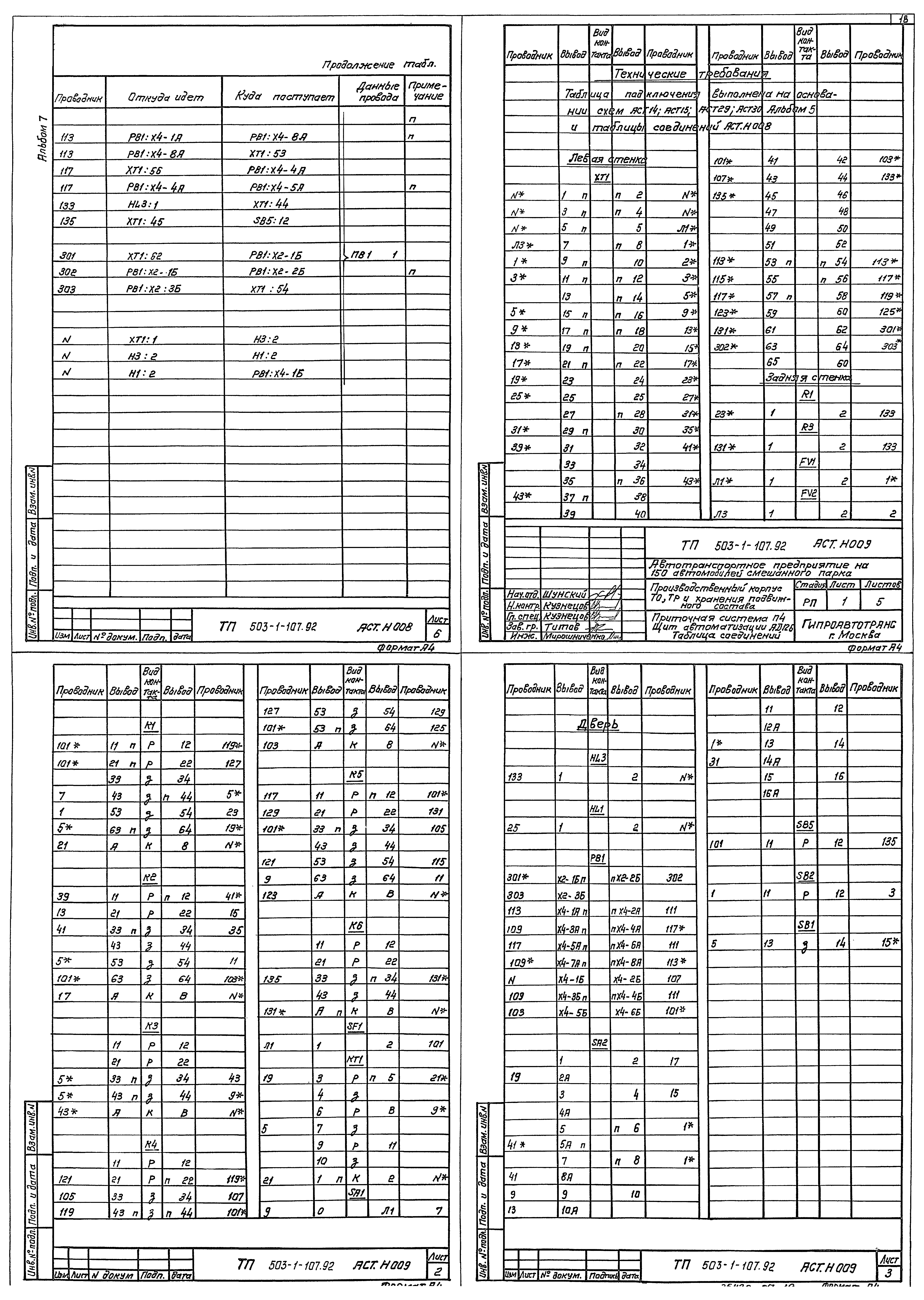 Типовой проект 503-1-107.92