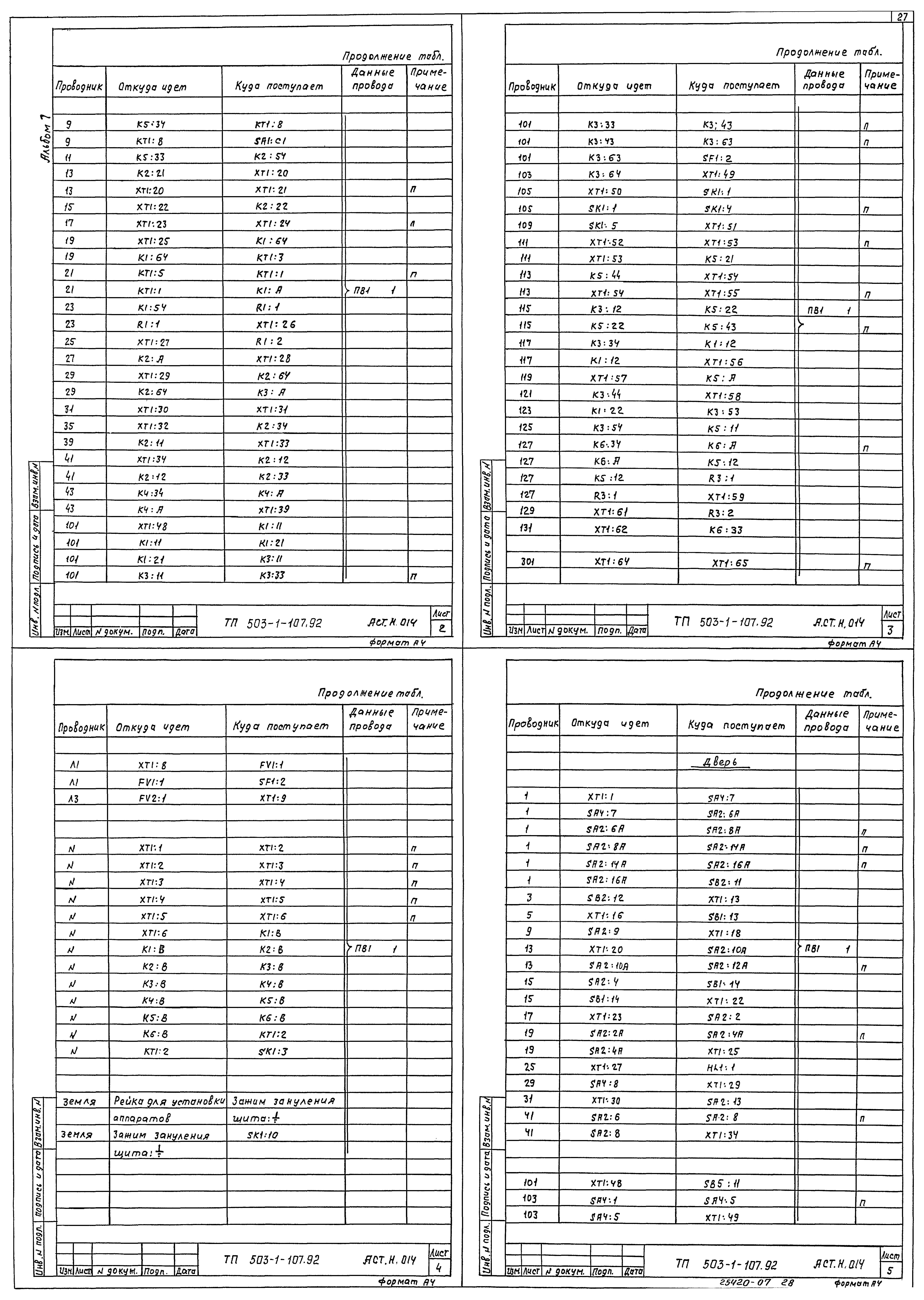 Типовой проект 503-1-107.92
