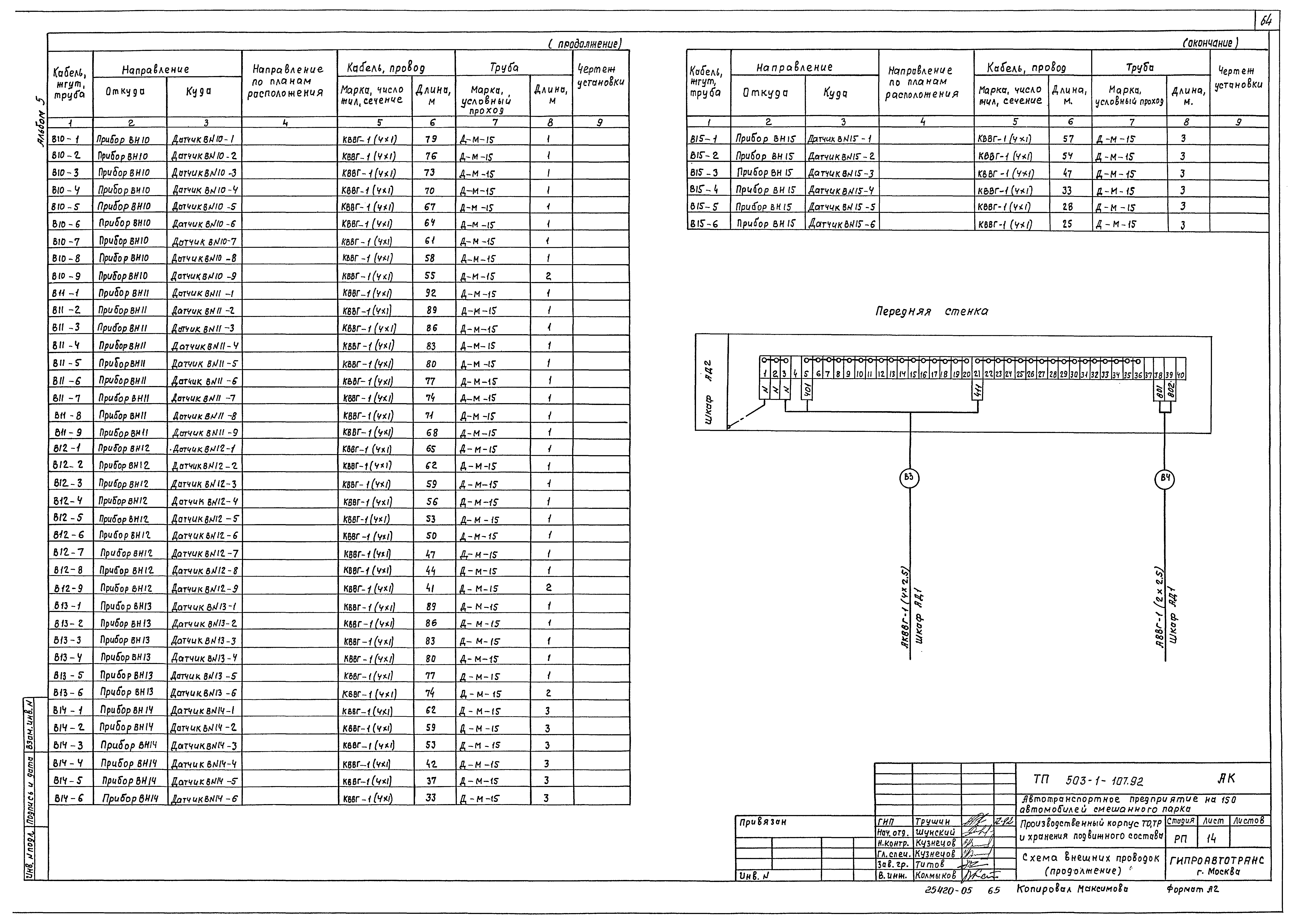 Типовой проект 503-1-107.92