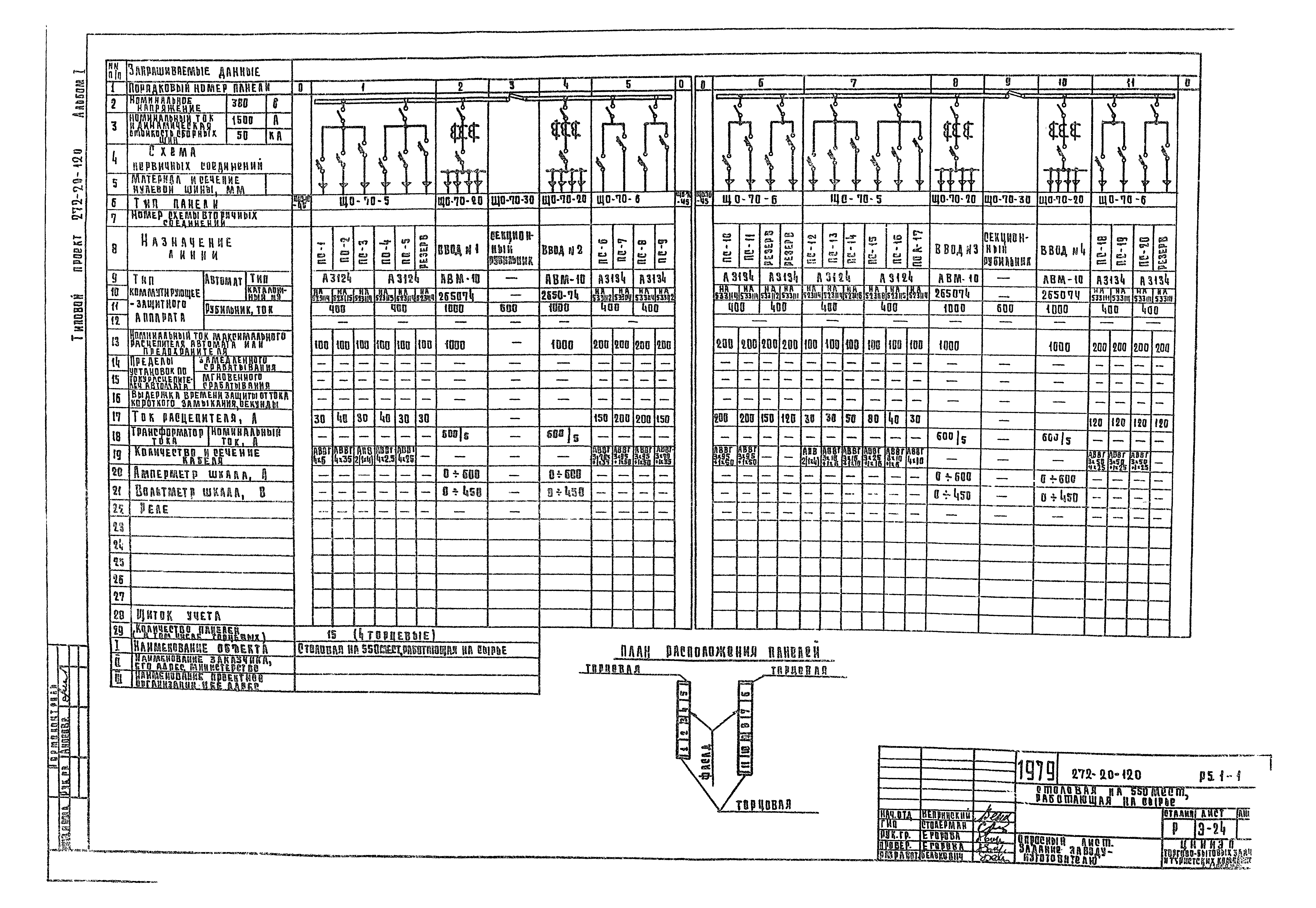 Типовой проект 272-20-120