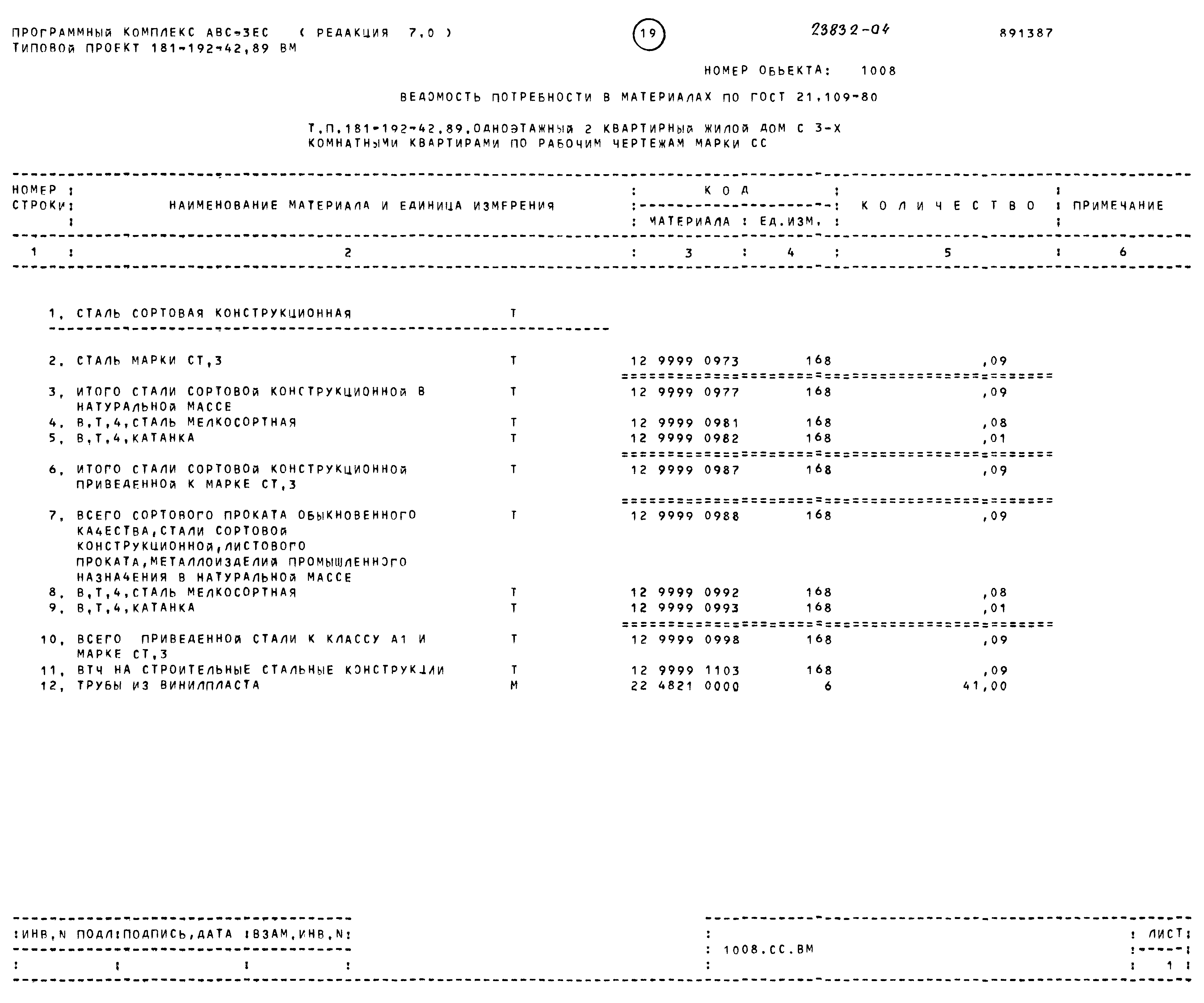 Типовой проект 181-192-42.89