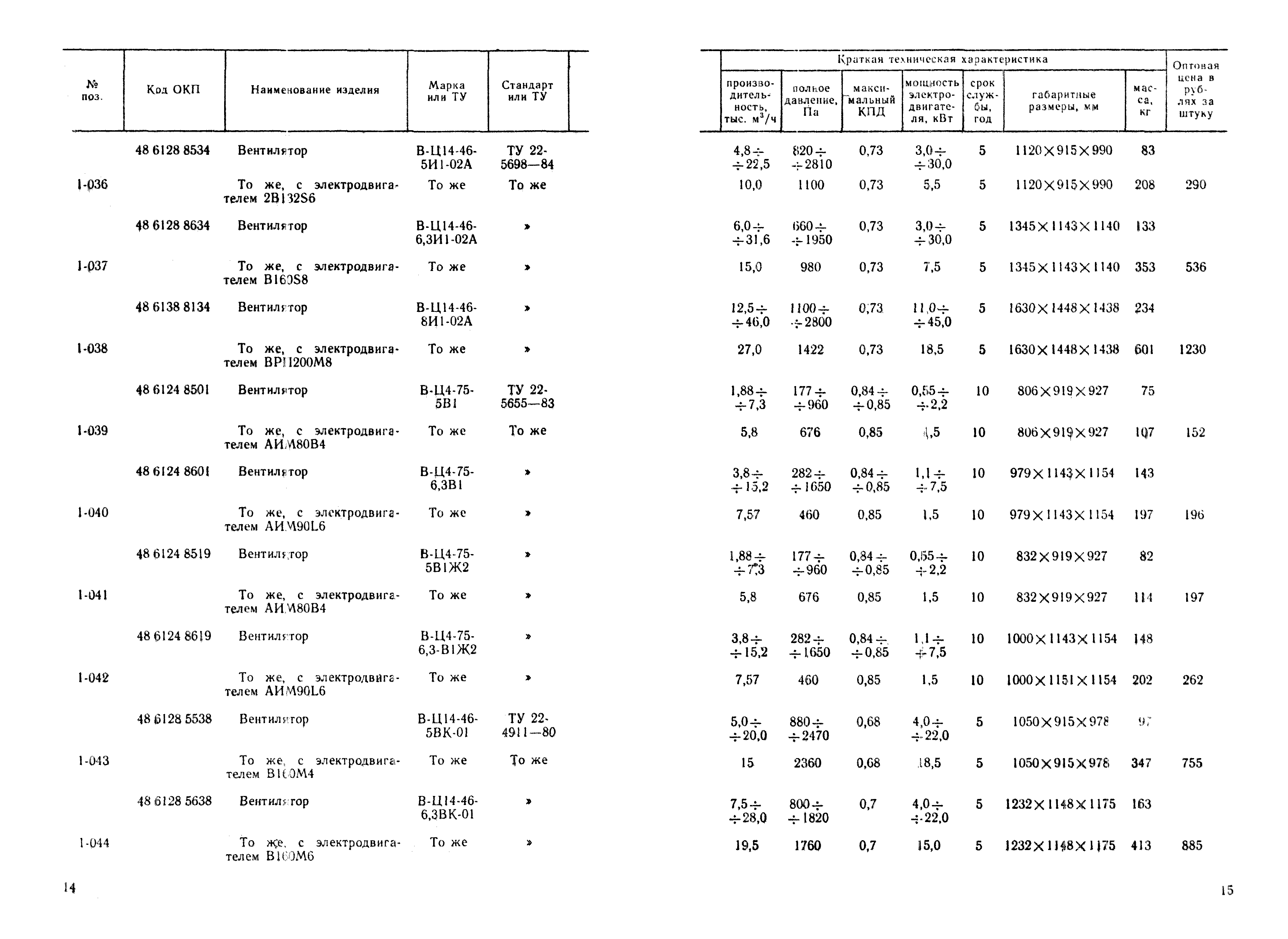 Прейскурант 23-08