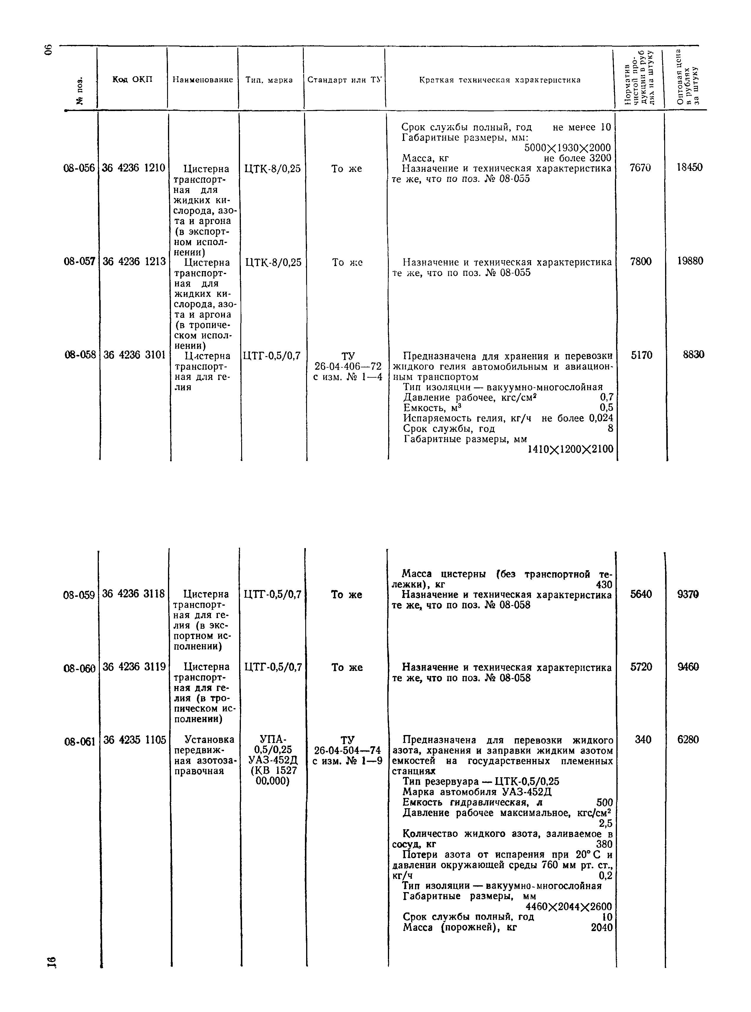 Прейскурант 23-11