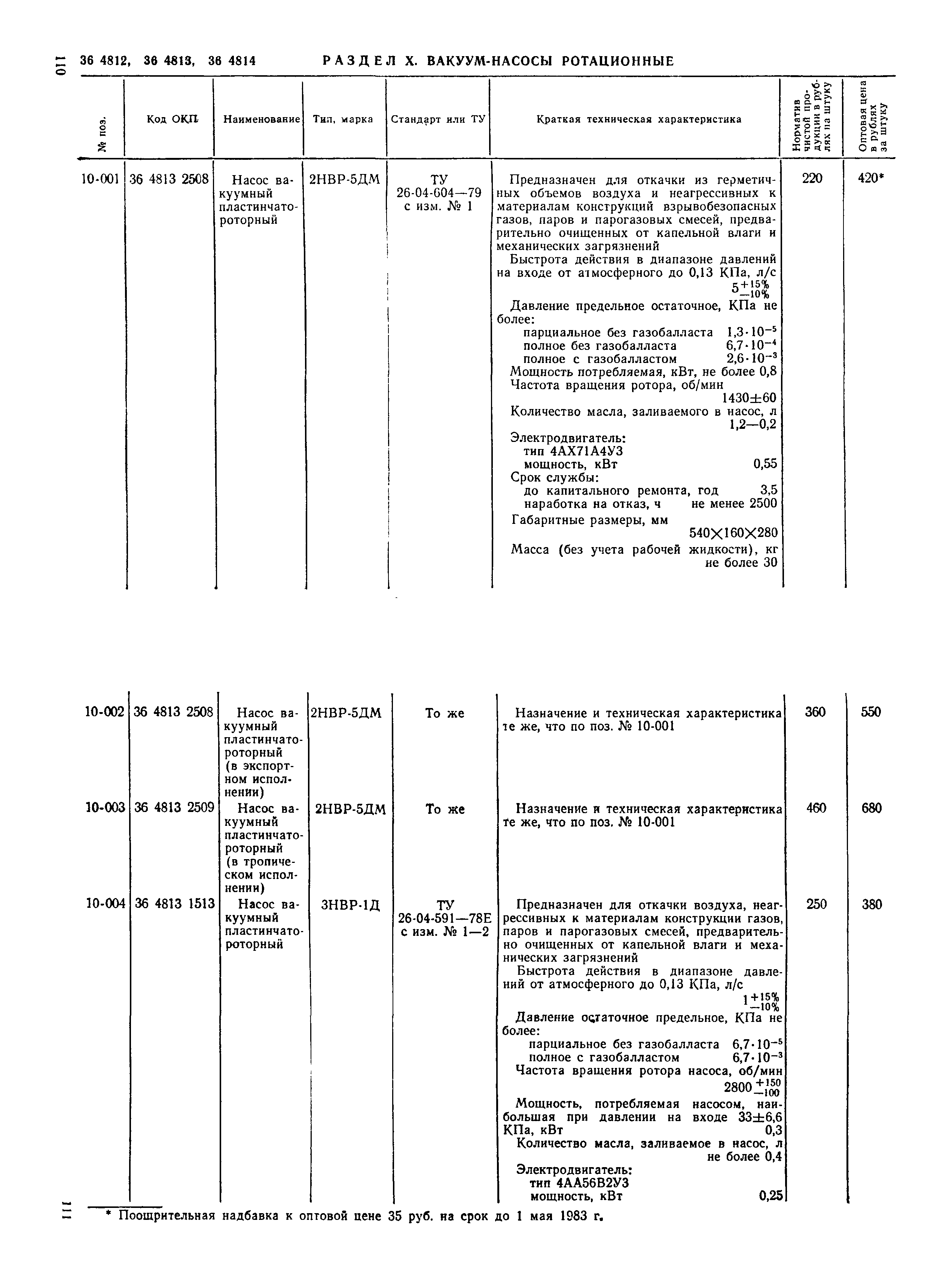 Прейскурант 23-11