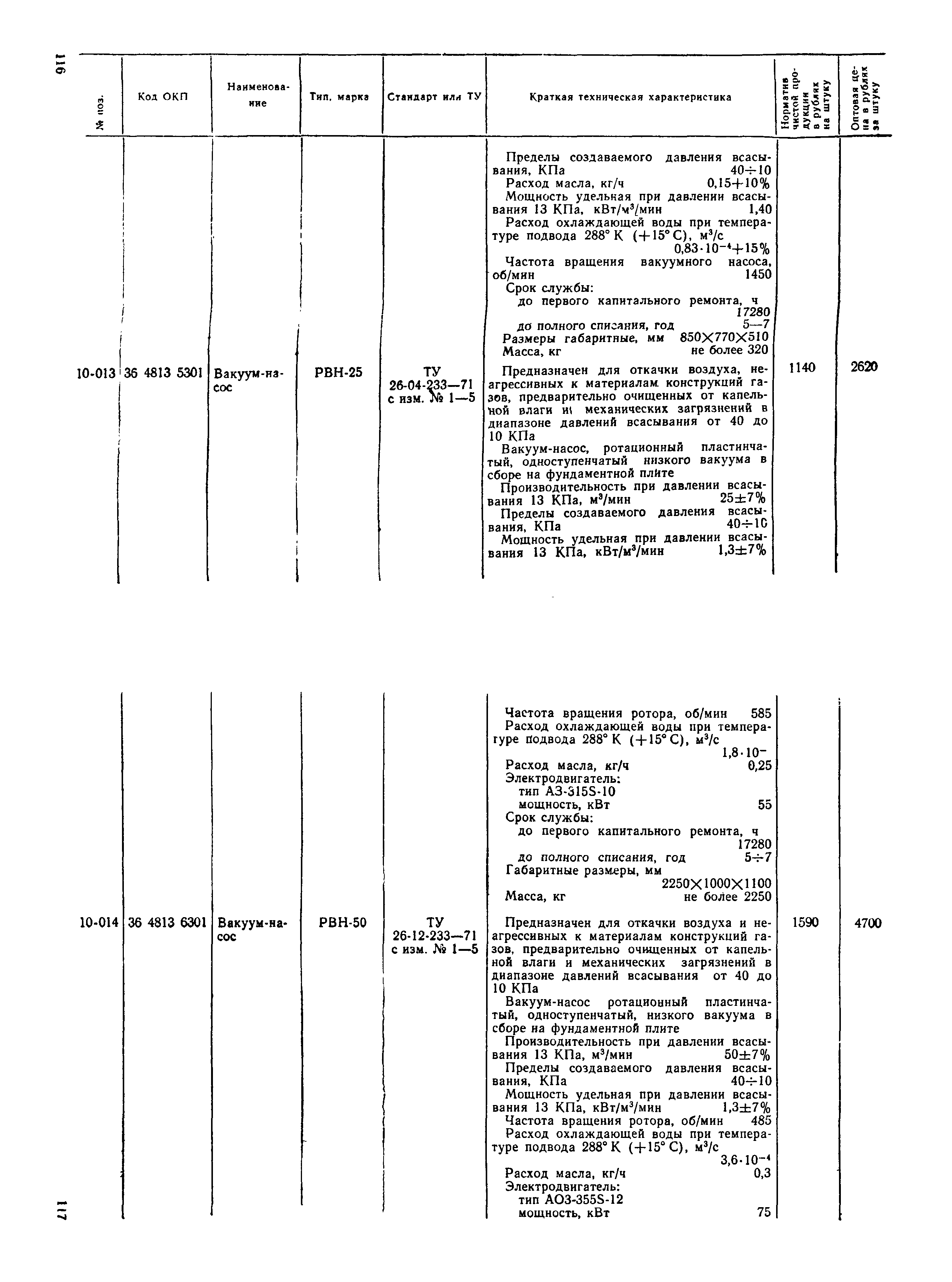 Прейскурант 23-11