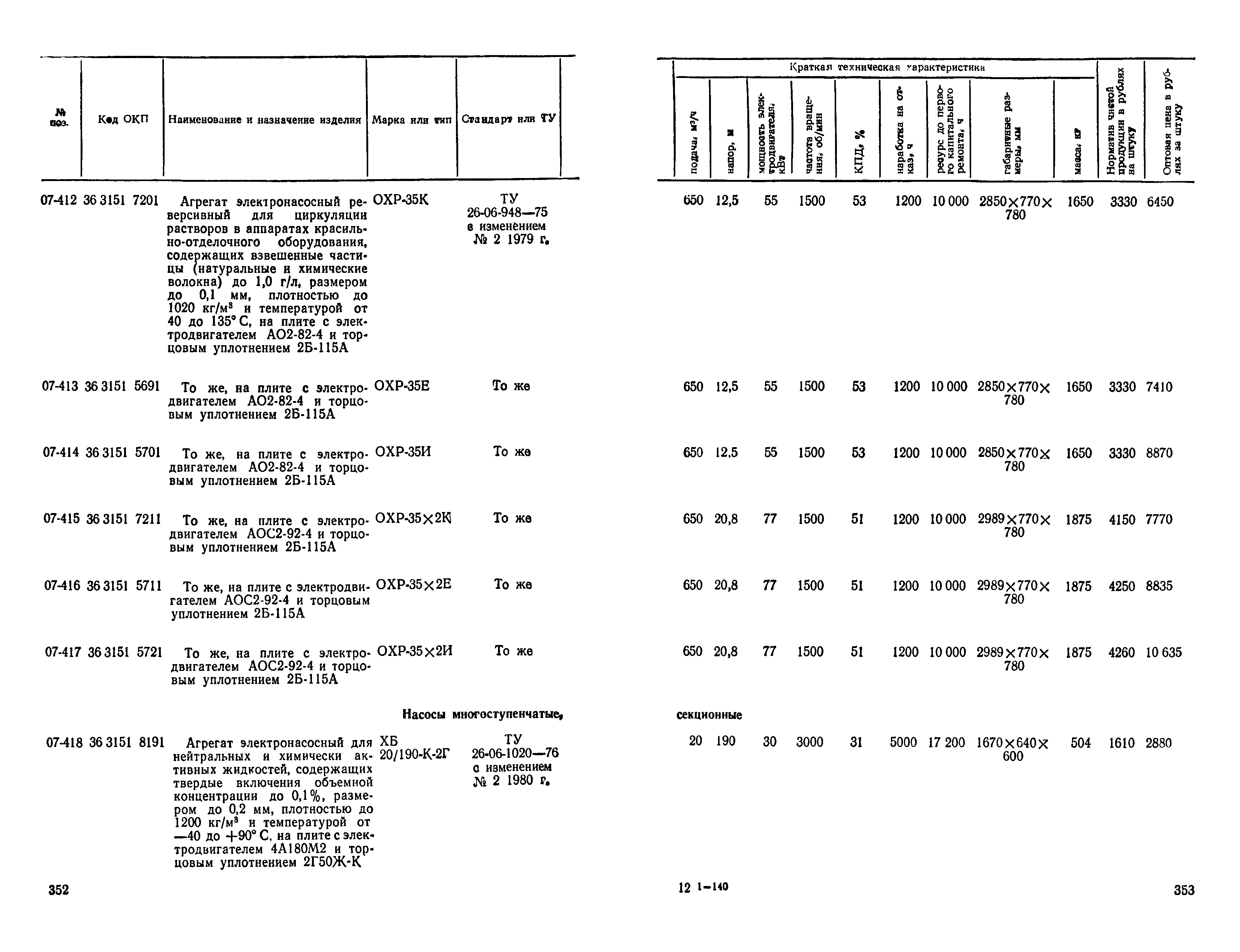 Прейскурант 23-01