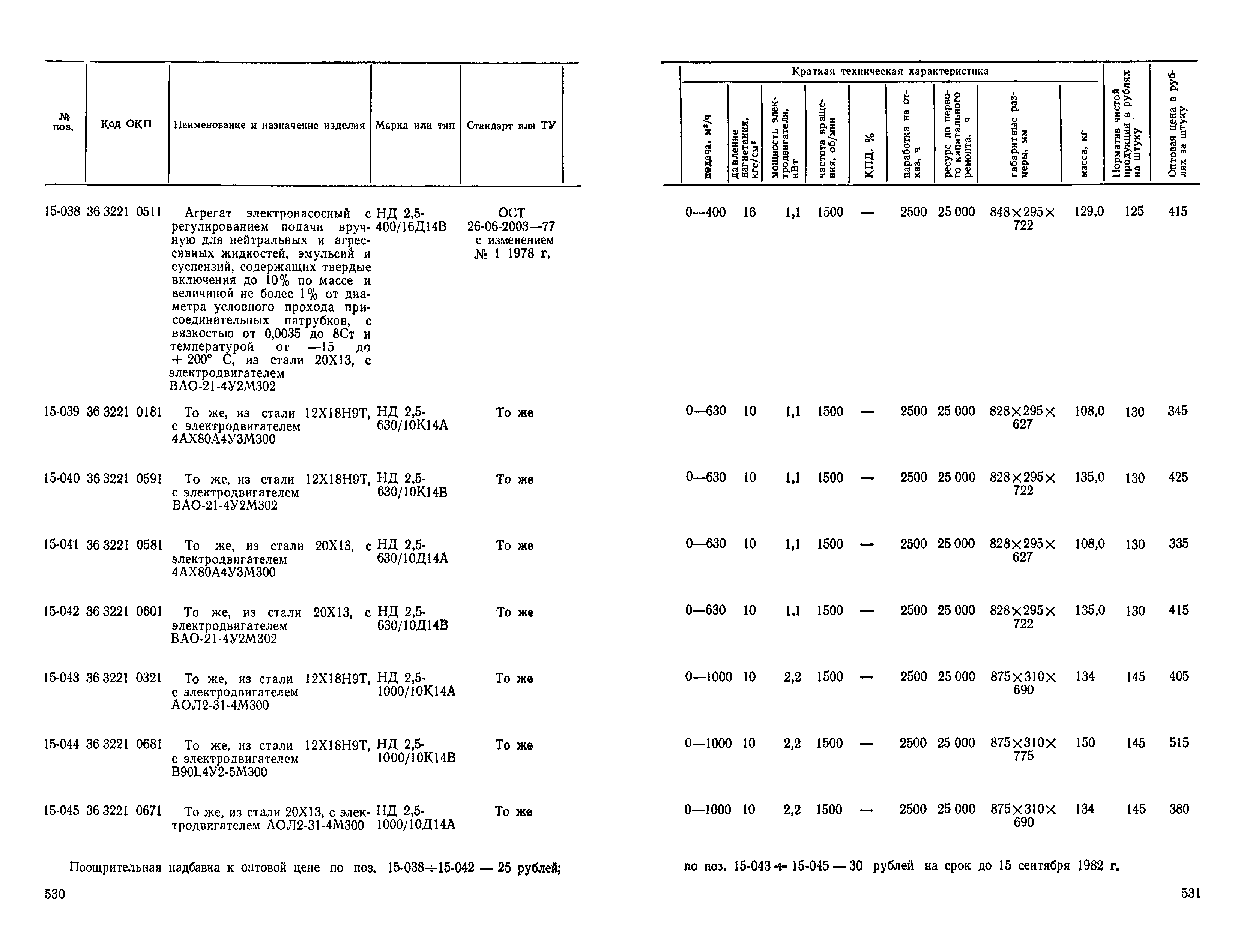 Прейскурант 23-01