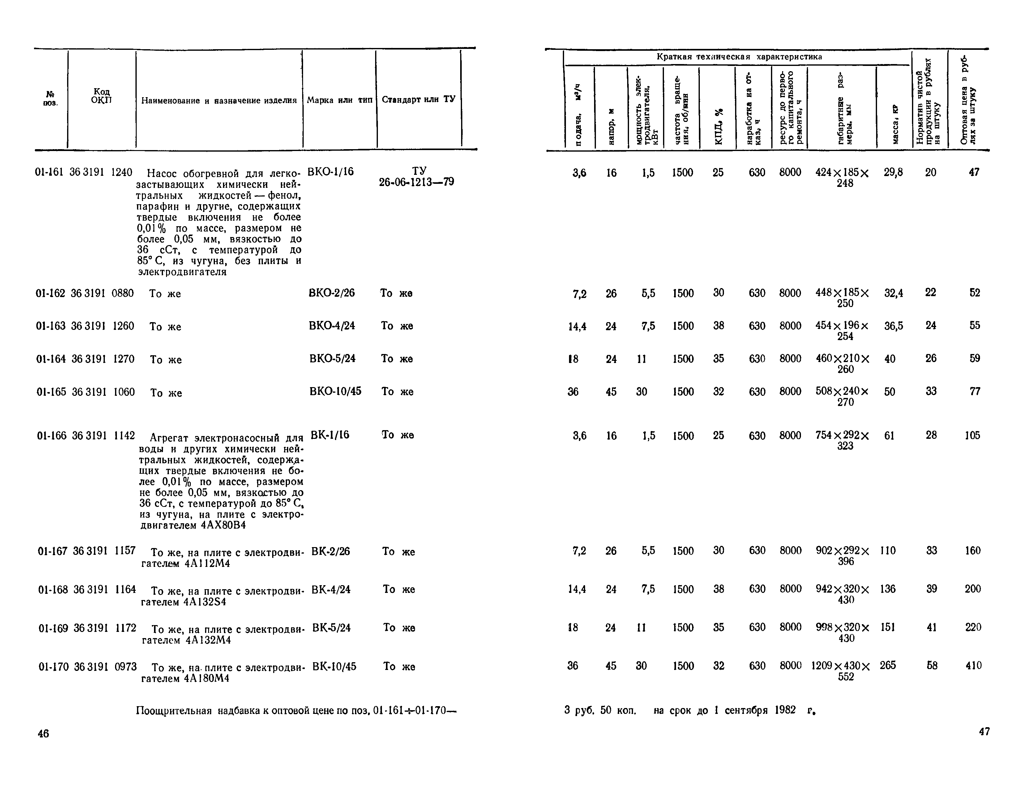 Прейскурант 23-01