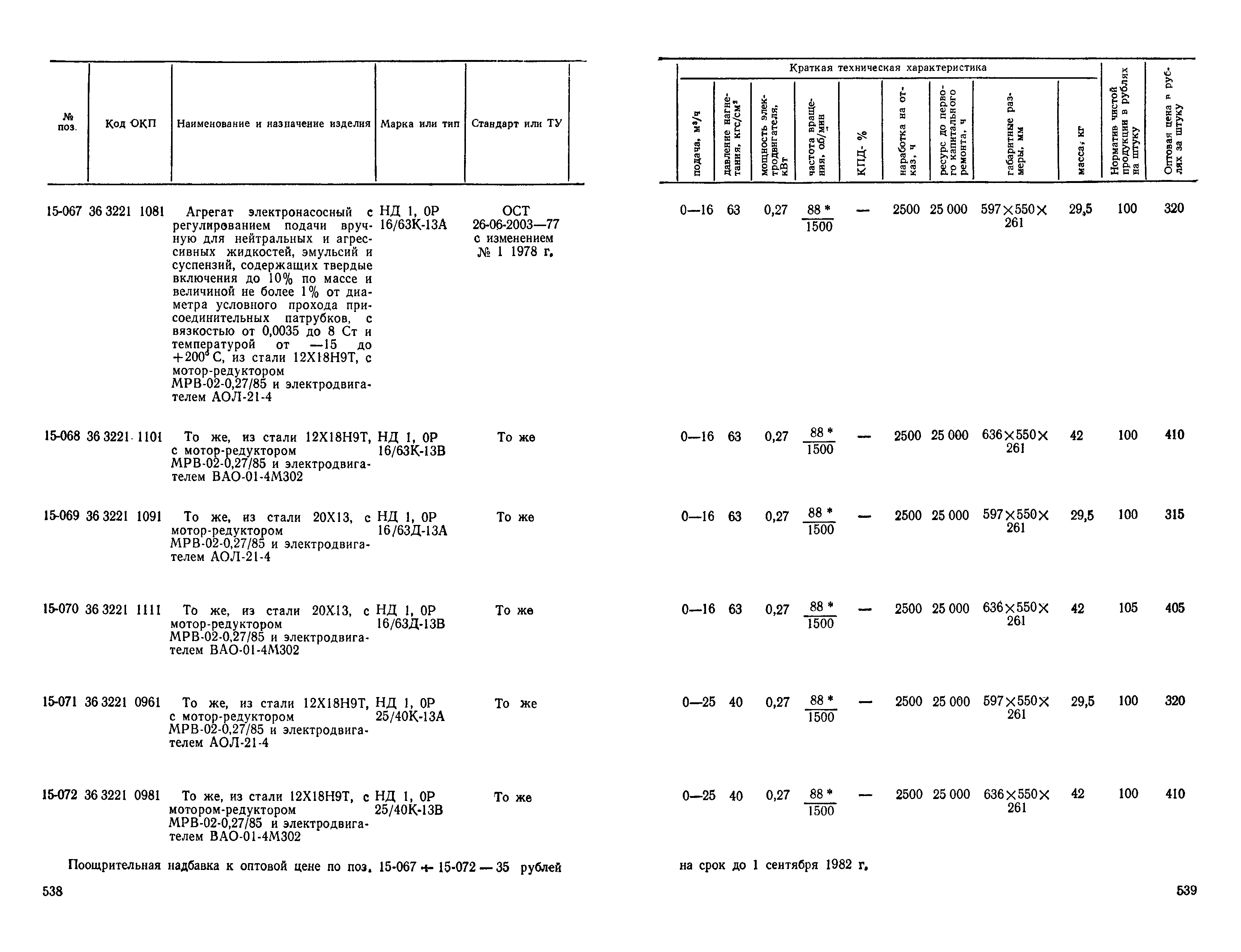 Прейскурант 23-01