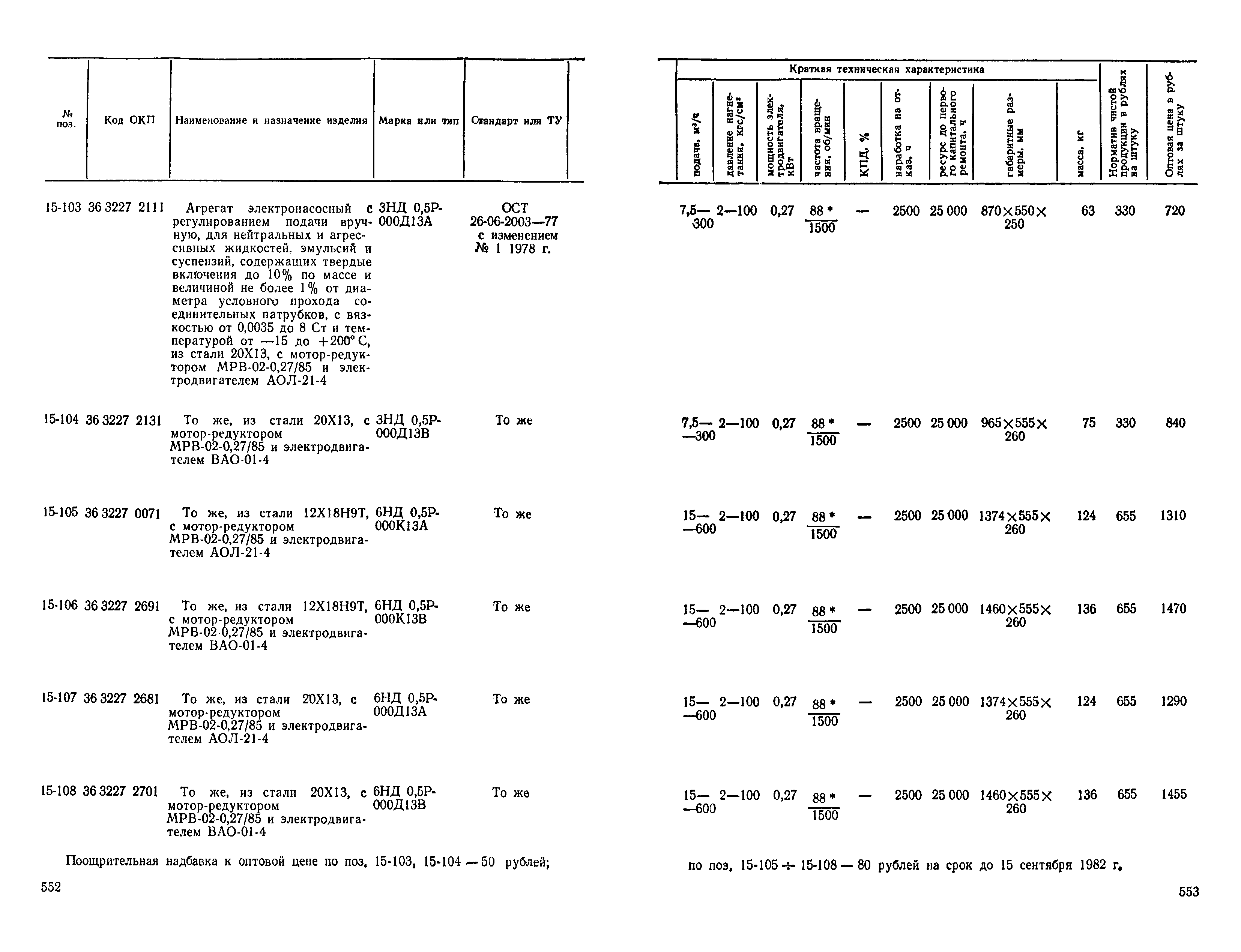 Прейскурант 23-01