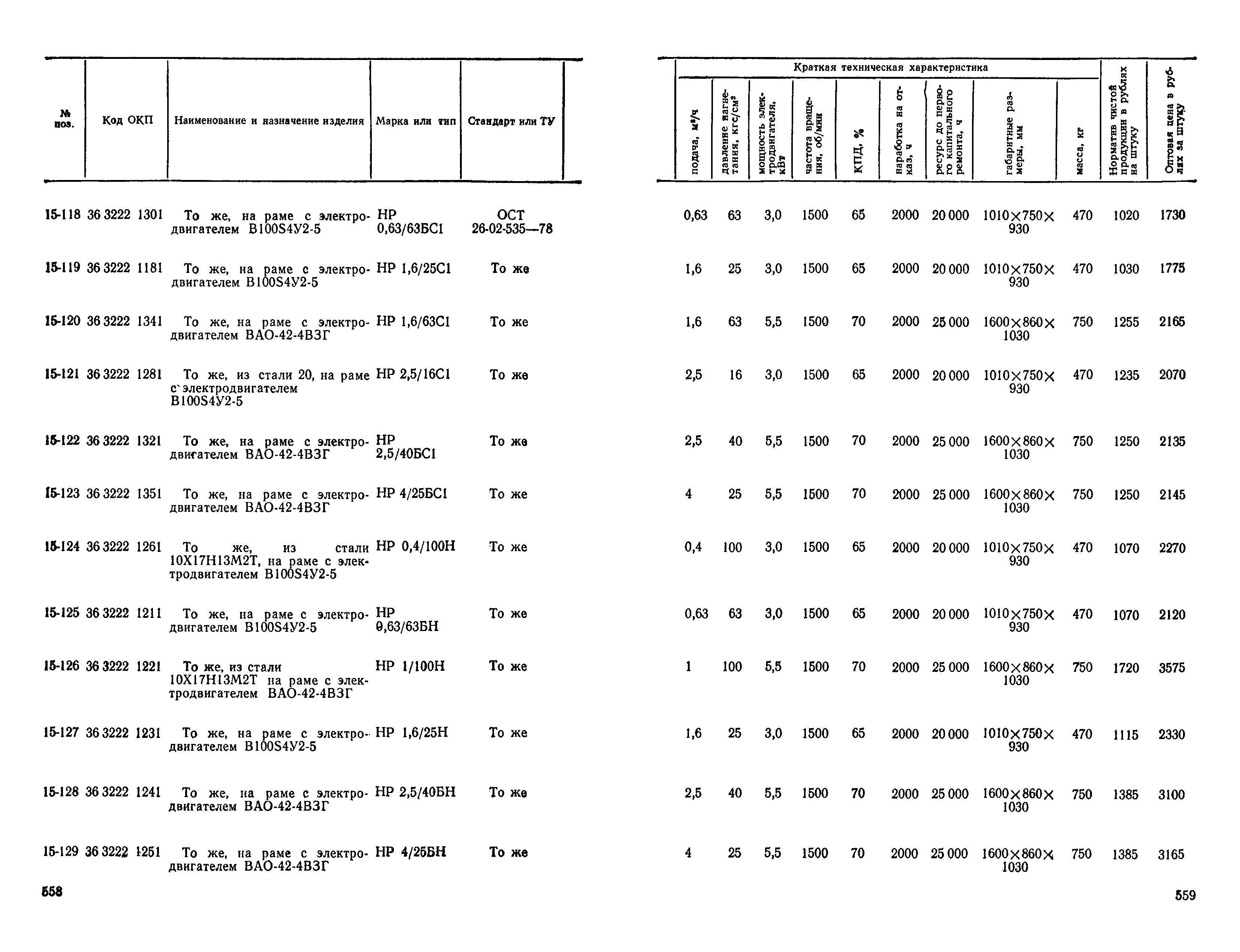 Прейскурант 23-01