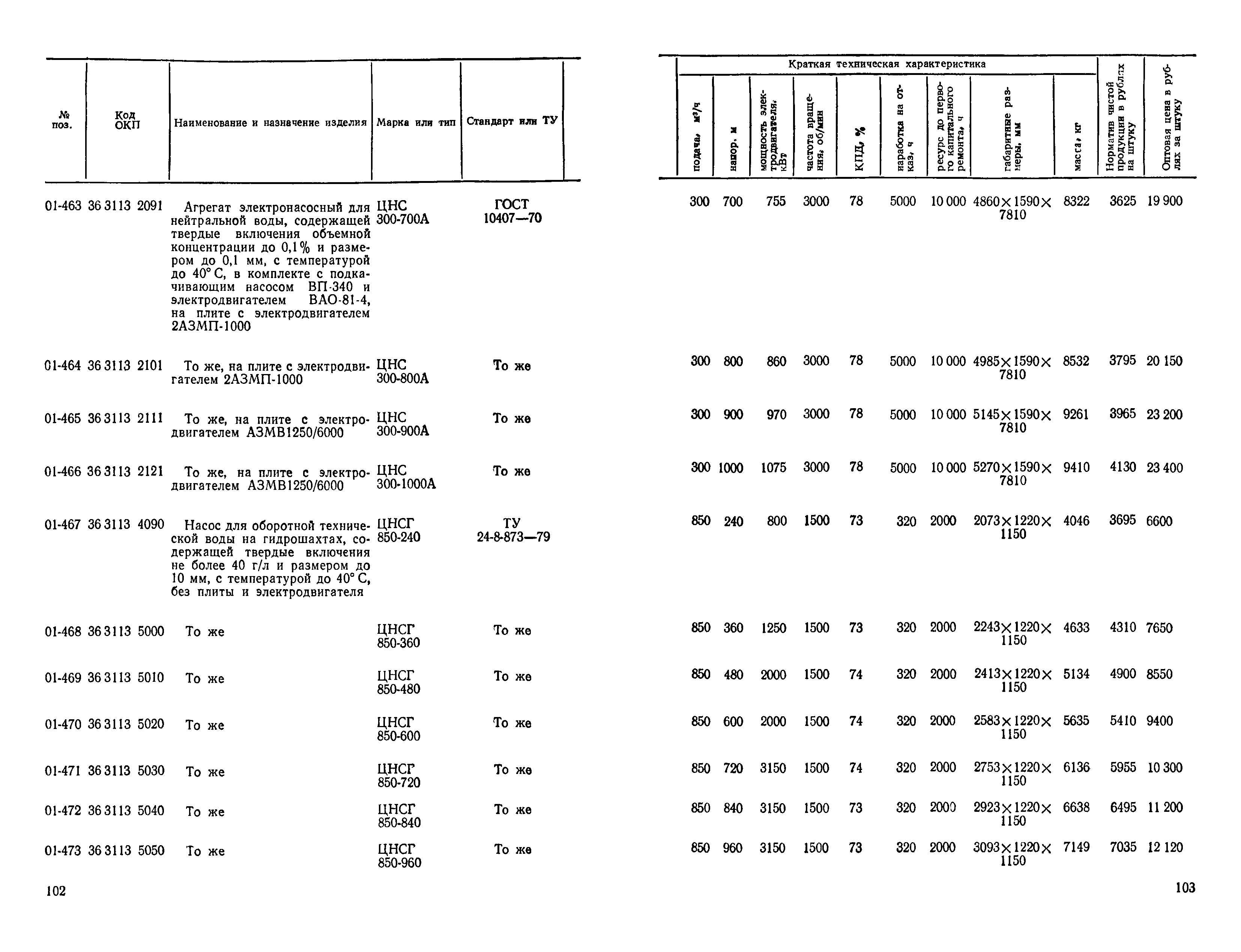 Прейскурант 23-01