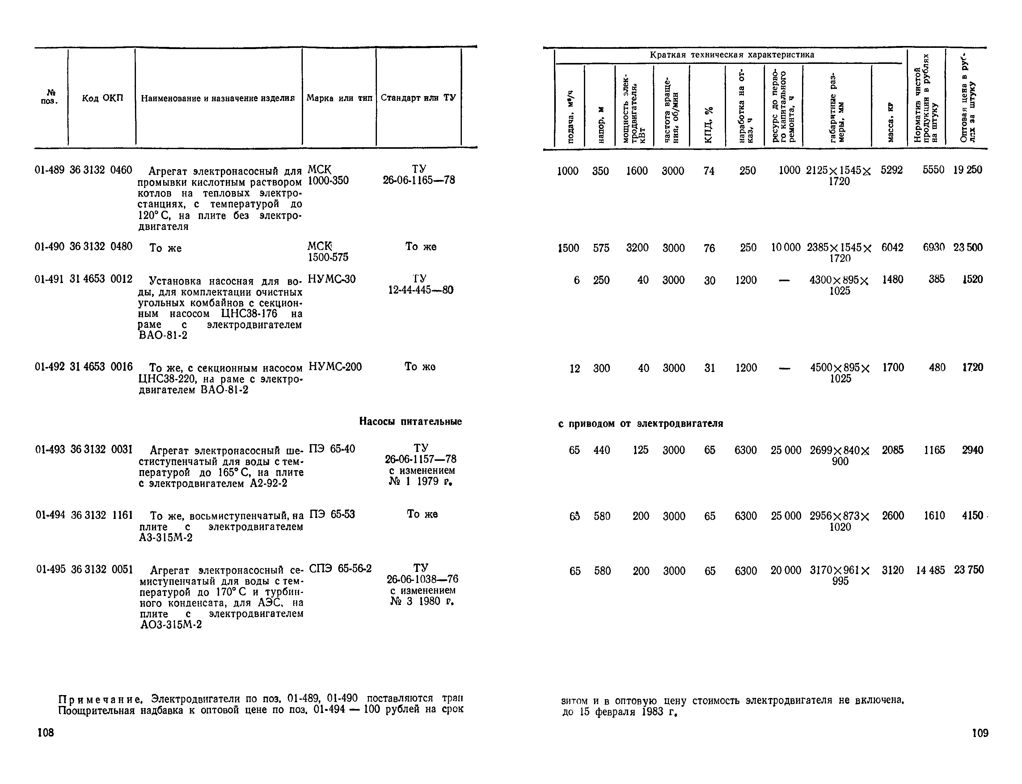 Прейскурант 23-01