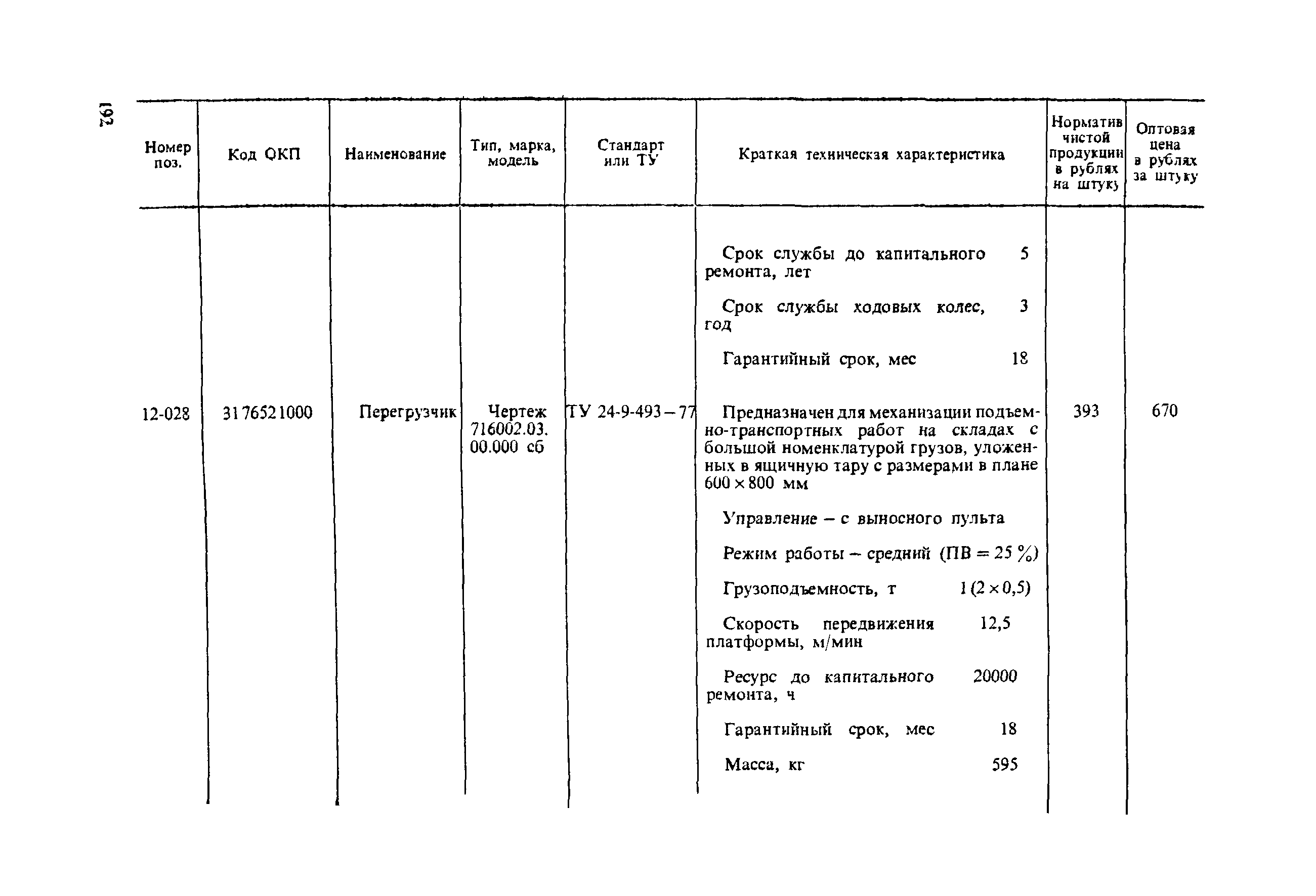 Прейскурант 19-06