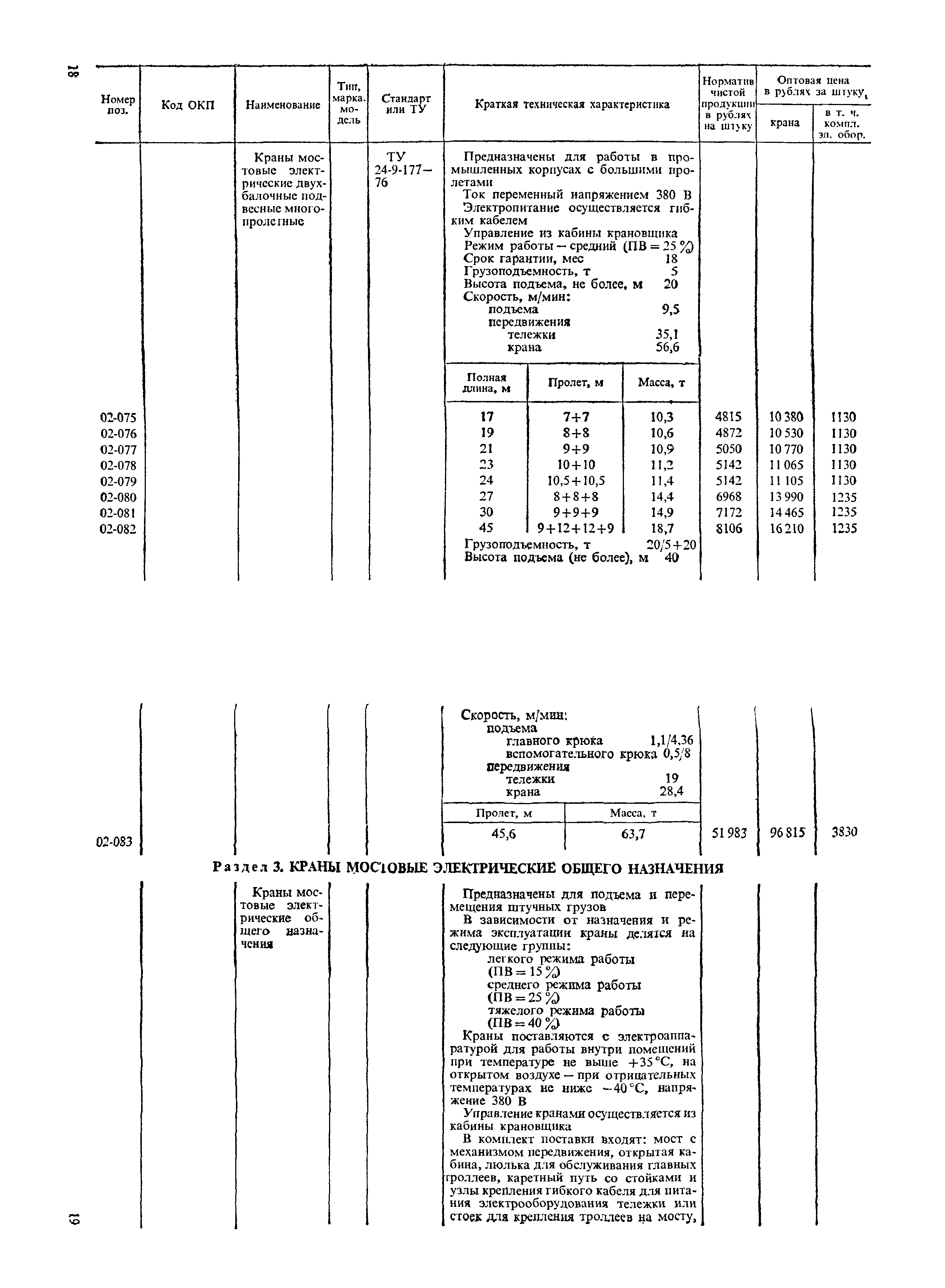 Прейскурант 19-06