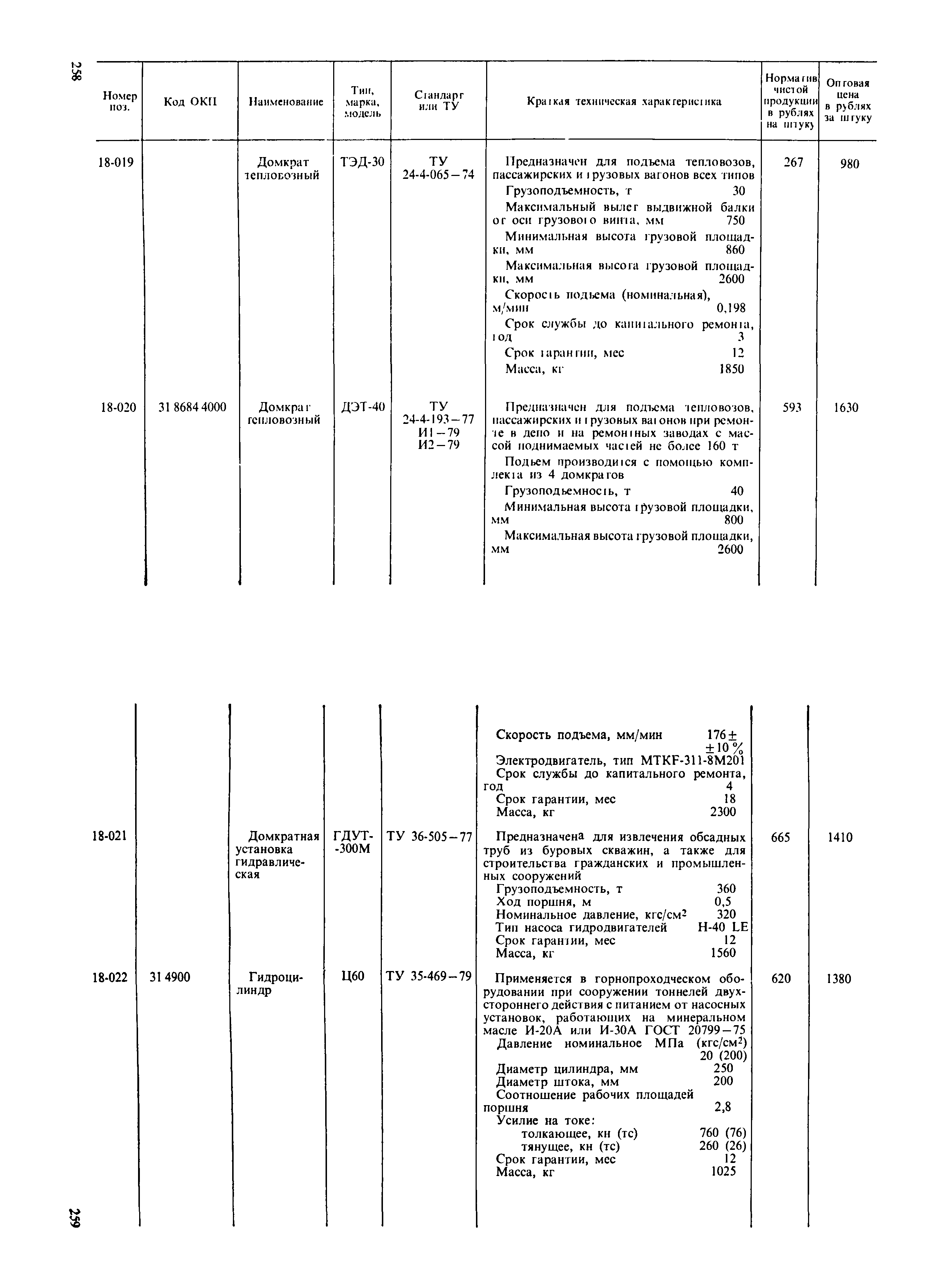 Прейскурант 19-06