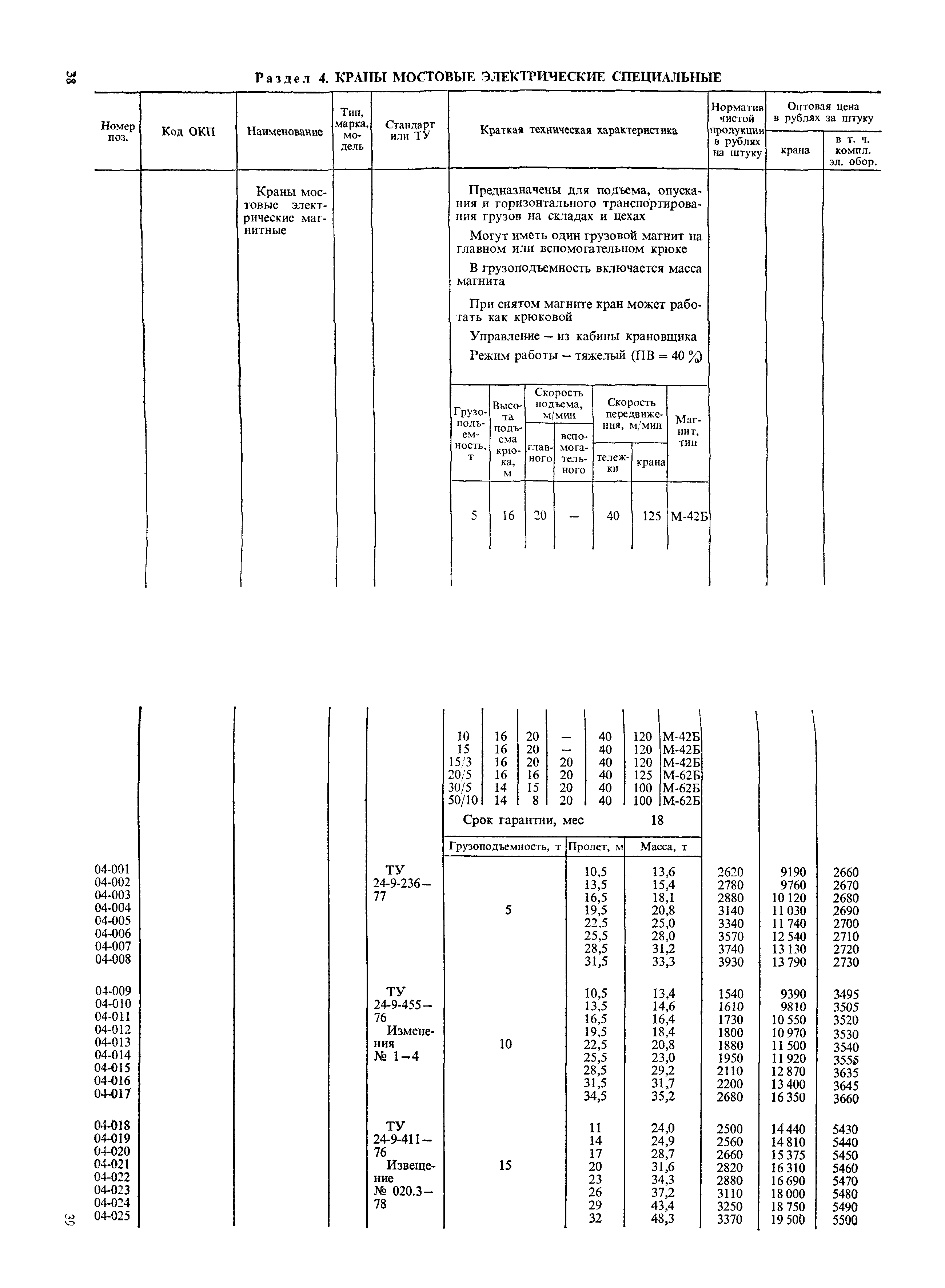 Прейскурант 19-06