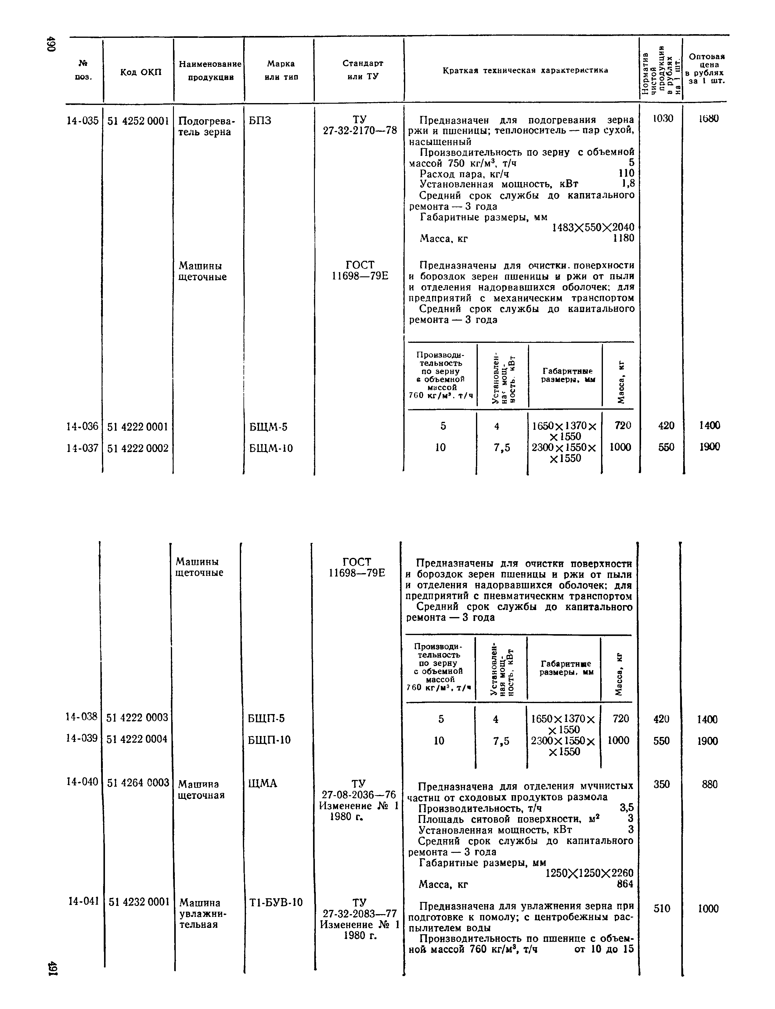 Прейскурант 24-03