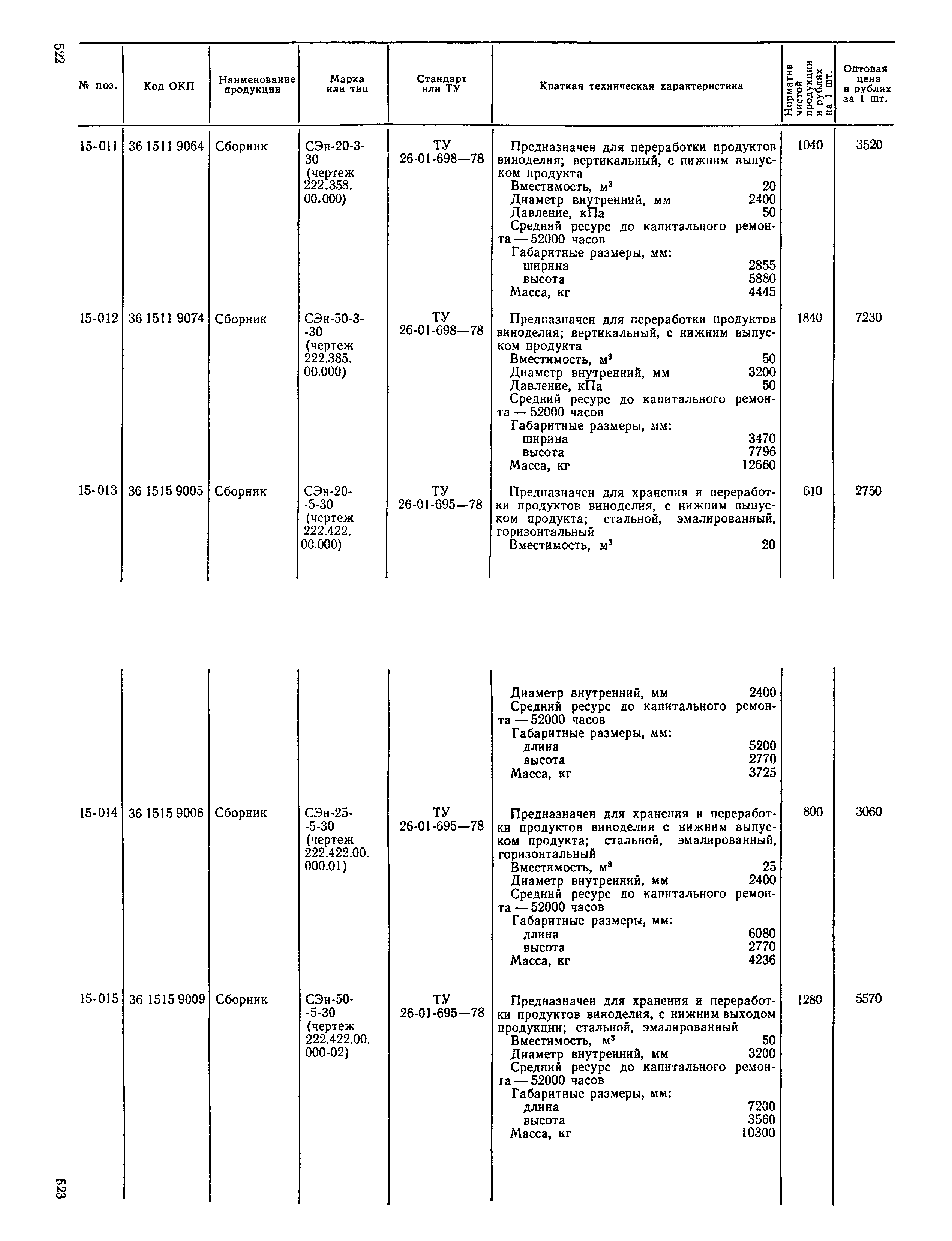 Прейскурант 24-03