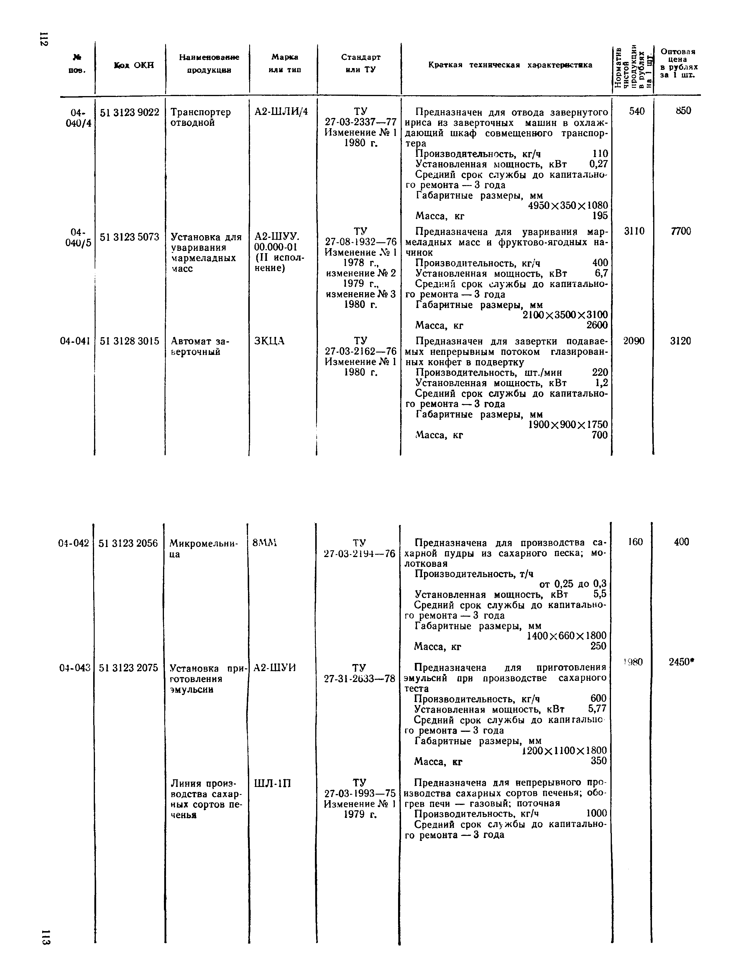 Прейскурант 24-03