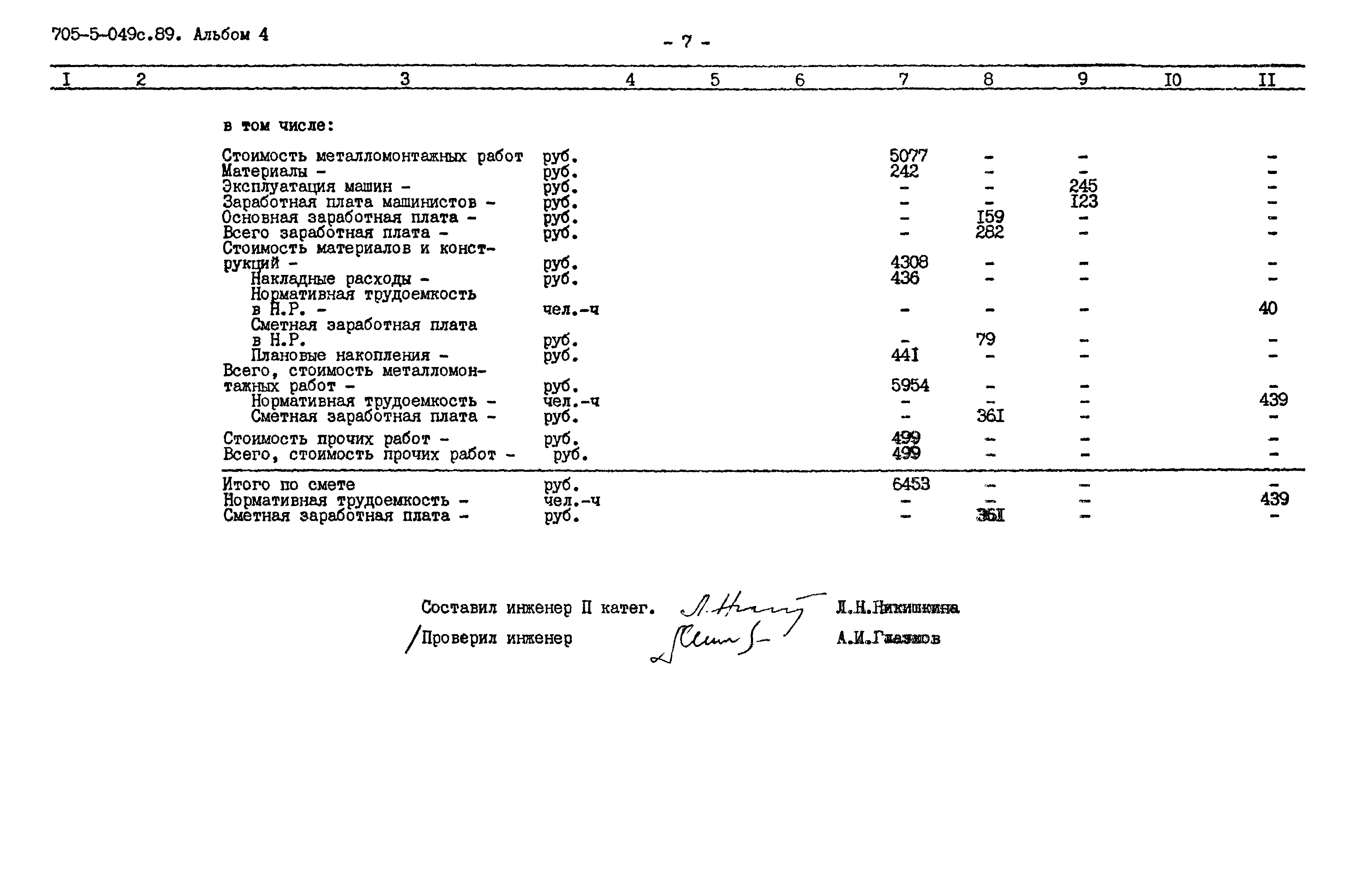 Типовые проектные решения 705-5-049с.89