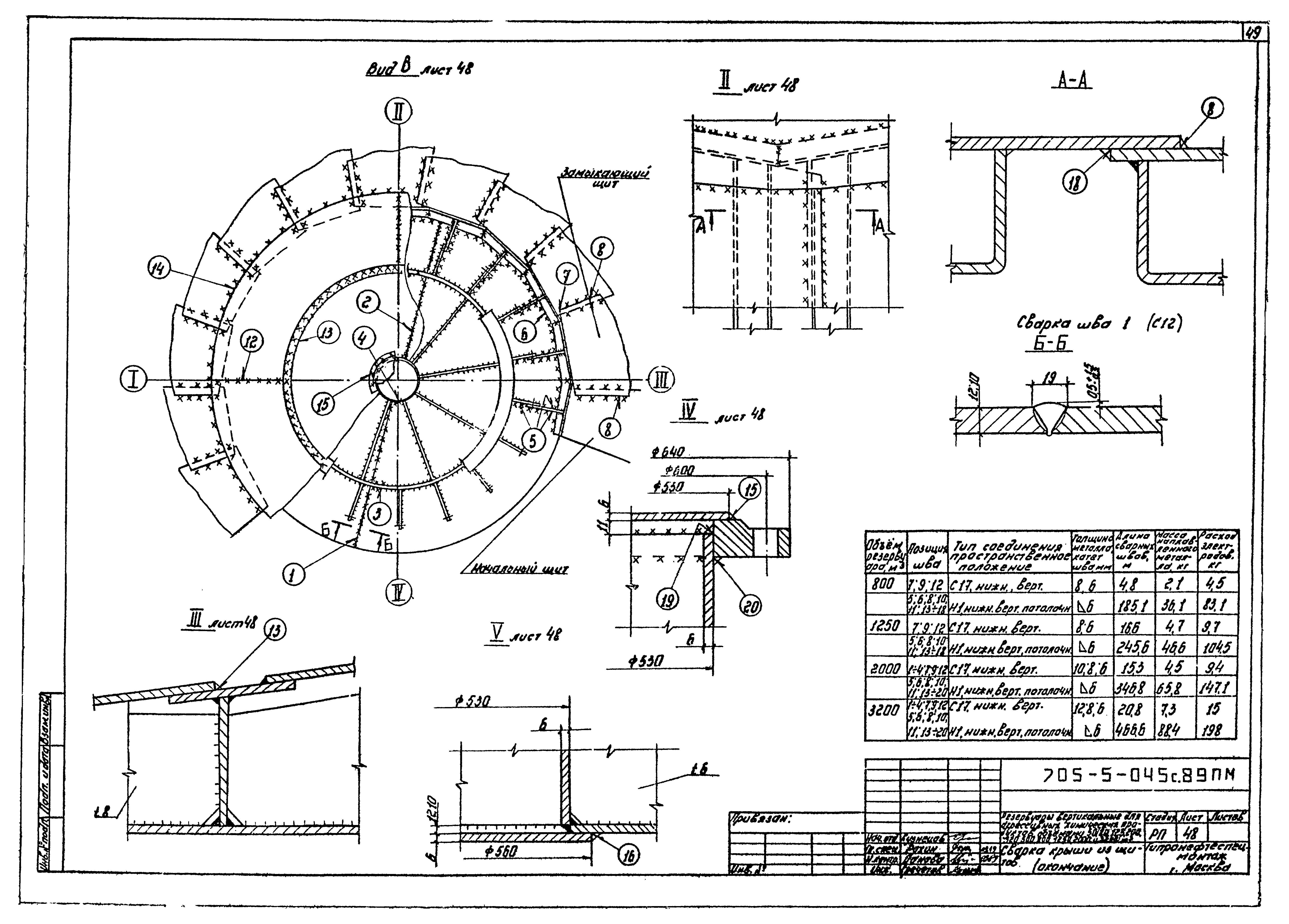 Типовые проектные решения 705-5-049с.89