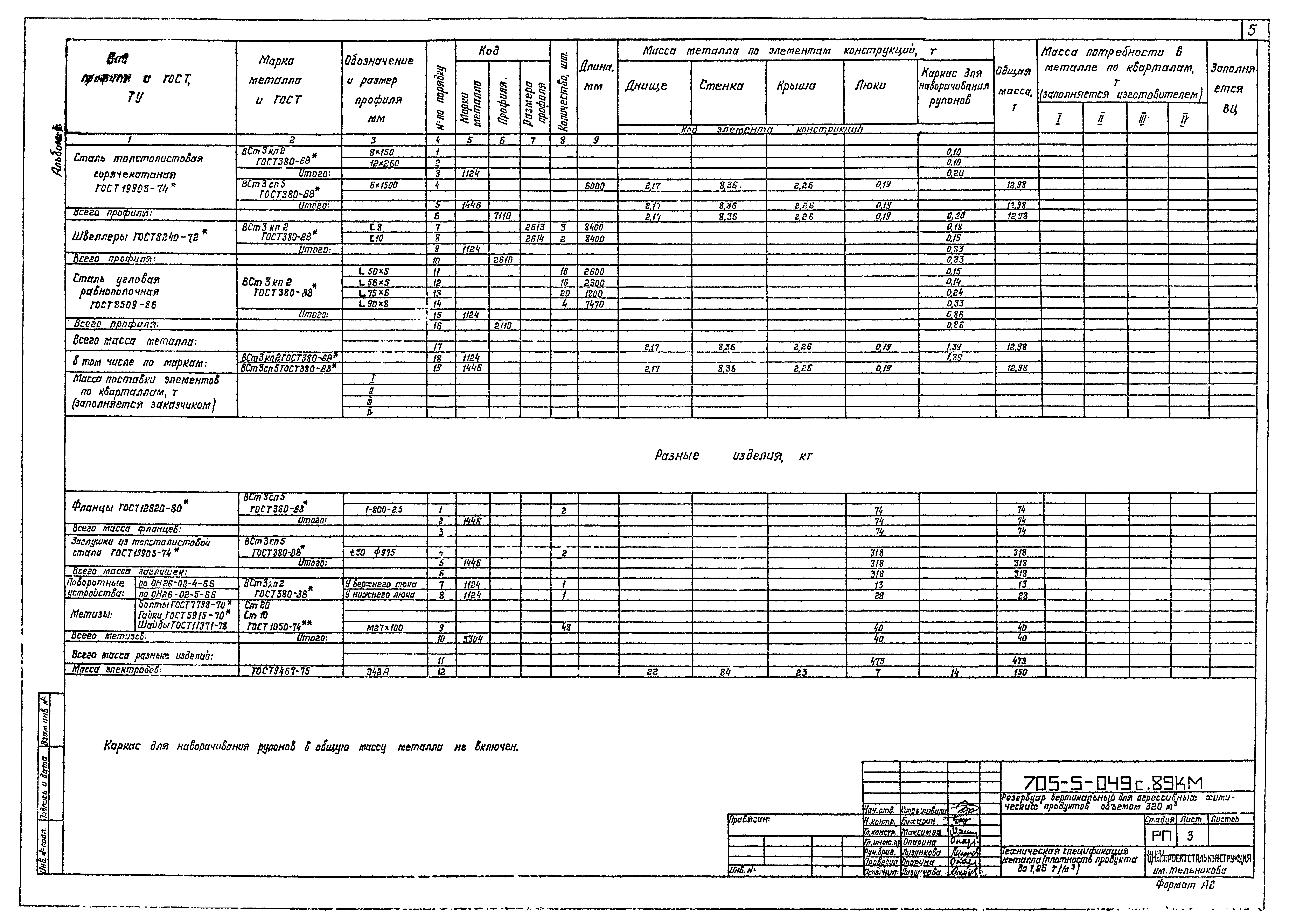 Типовые проектные решения 705-5-049с.89