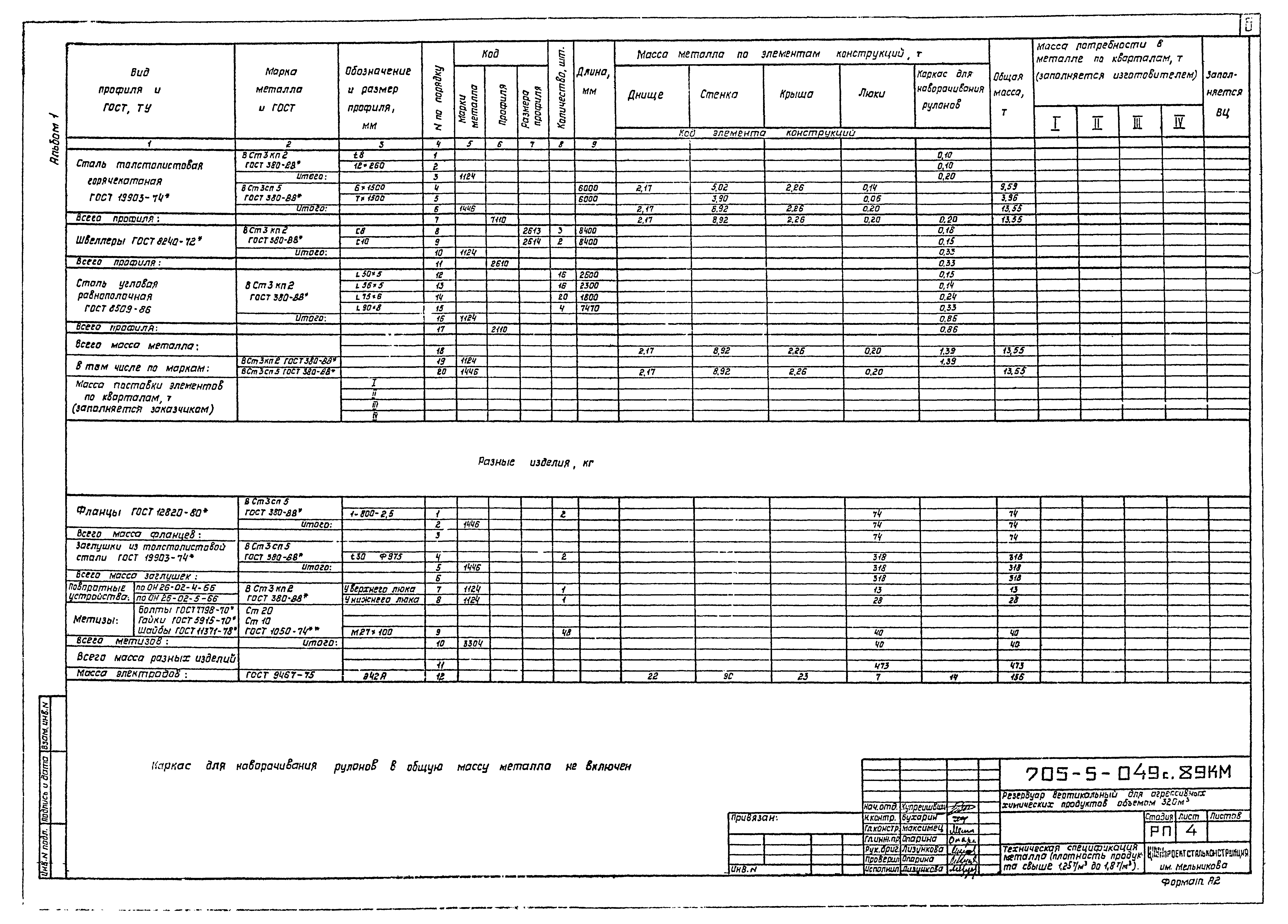 Типовые проектные решения 705-5-049с.89