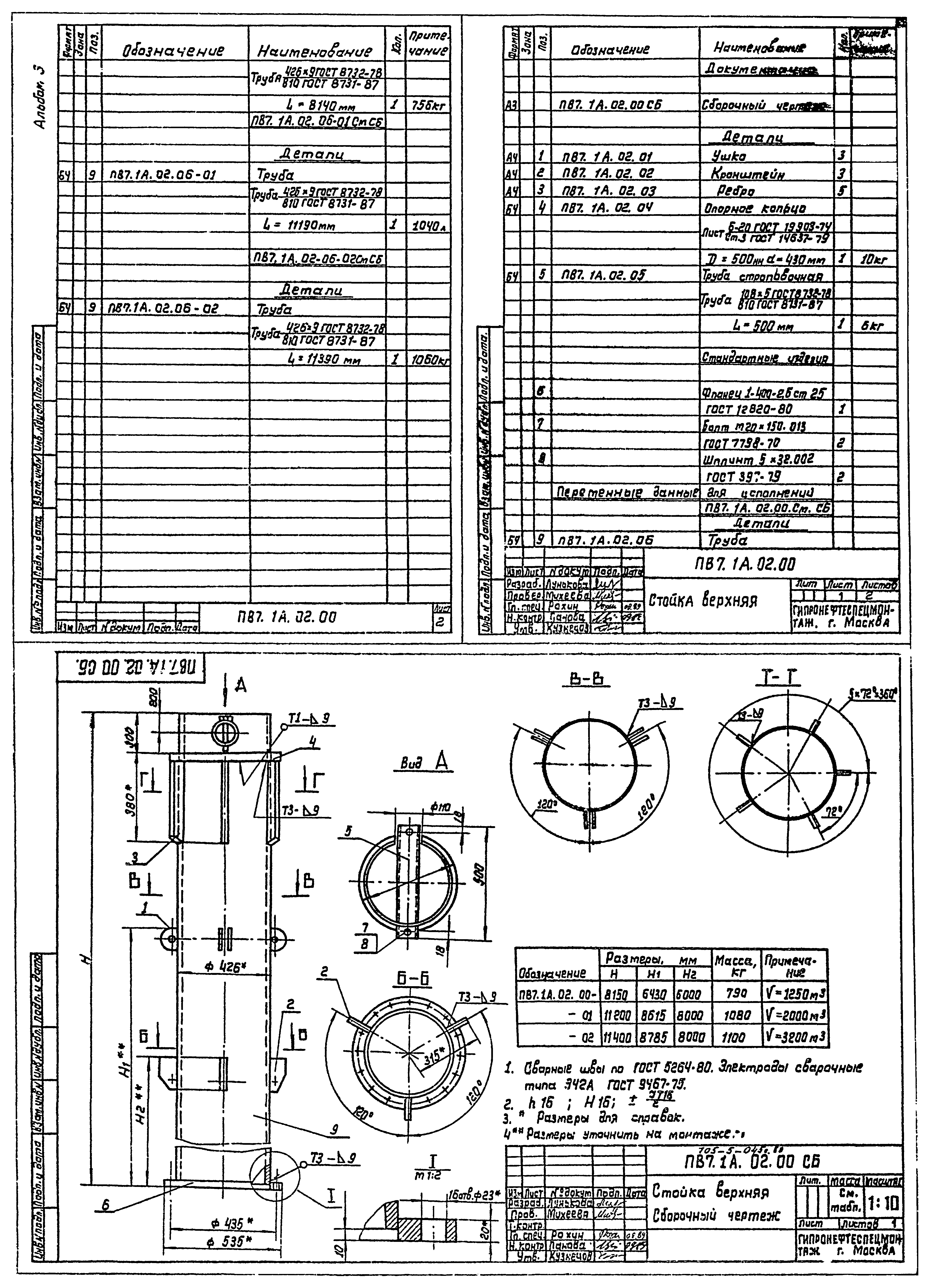 Типовые проектные решения 705-5-045с.89