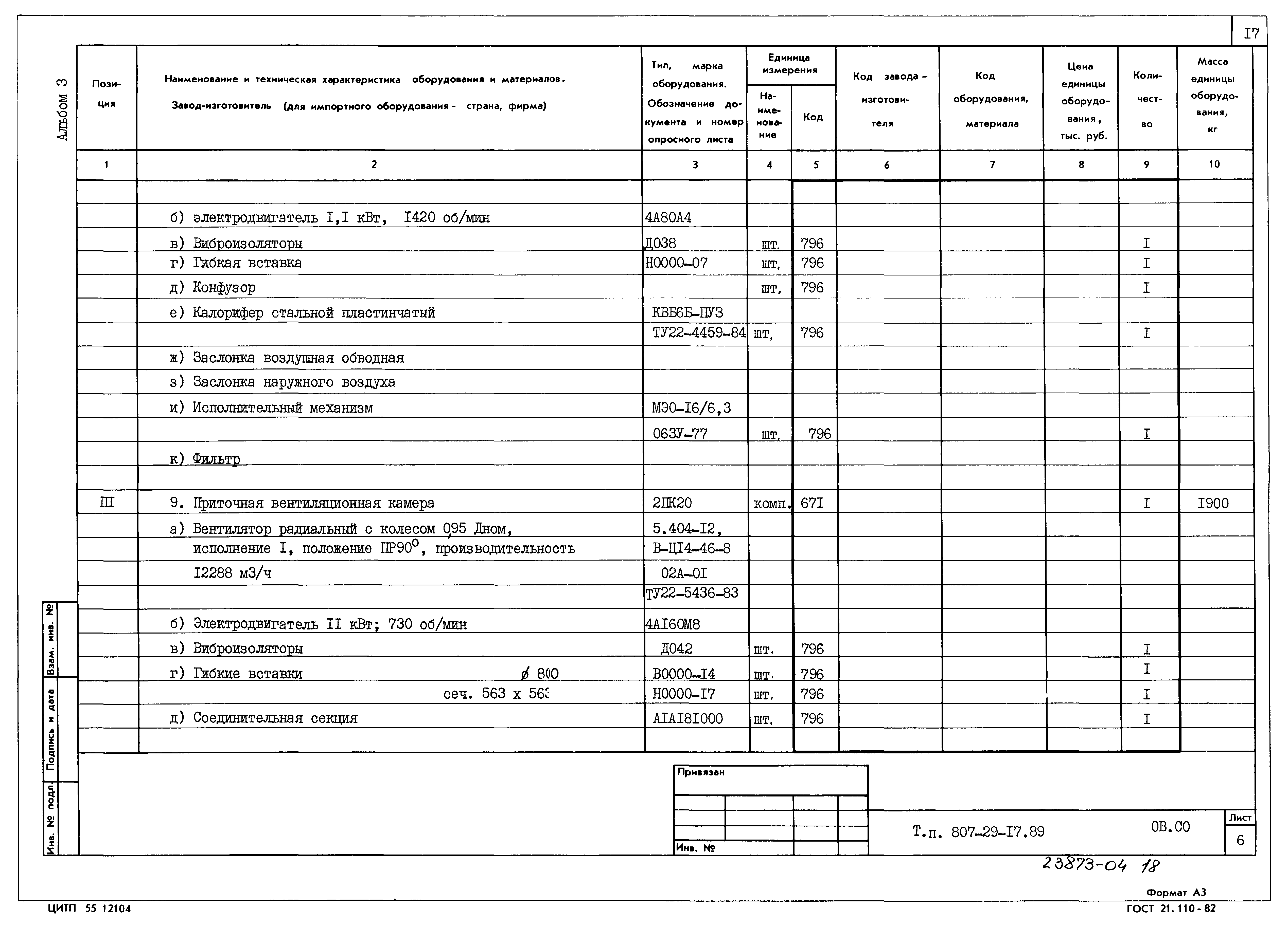 Типовой проект 807-29-17.89
