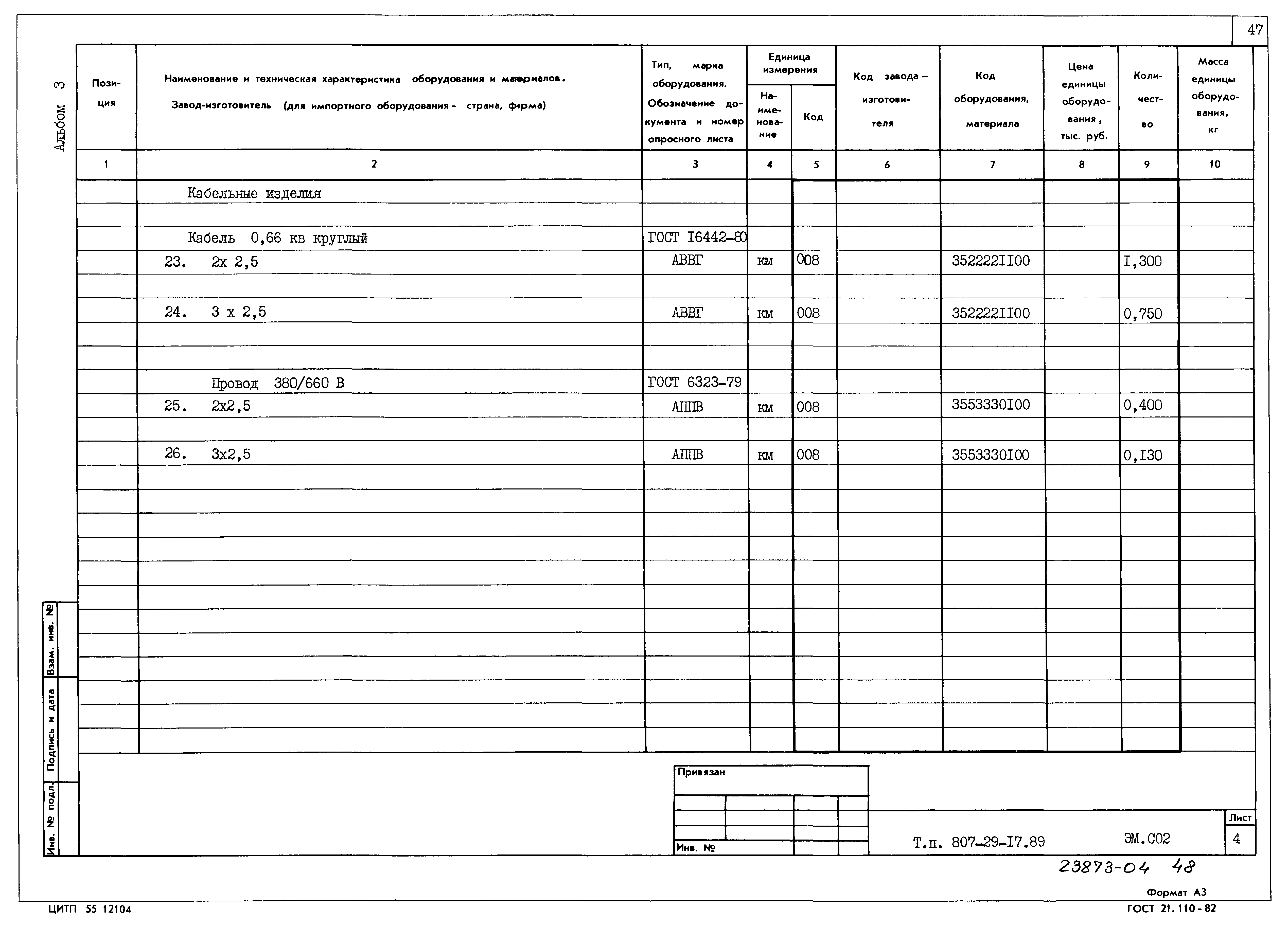Типовой проект 807-29-17.89
