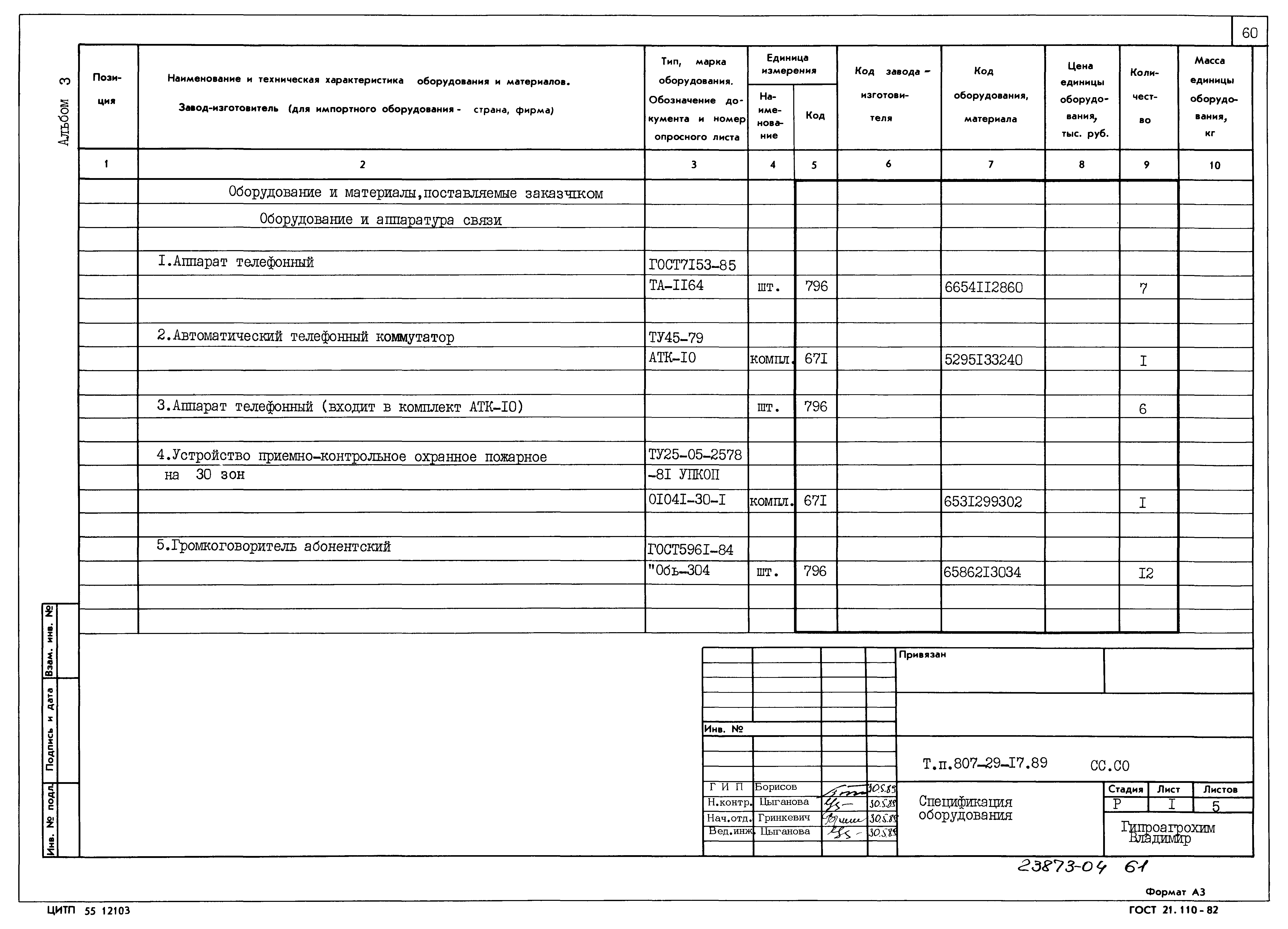Типовой проект 807-29-17.89
