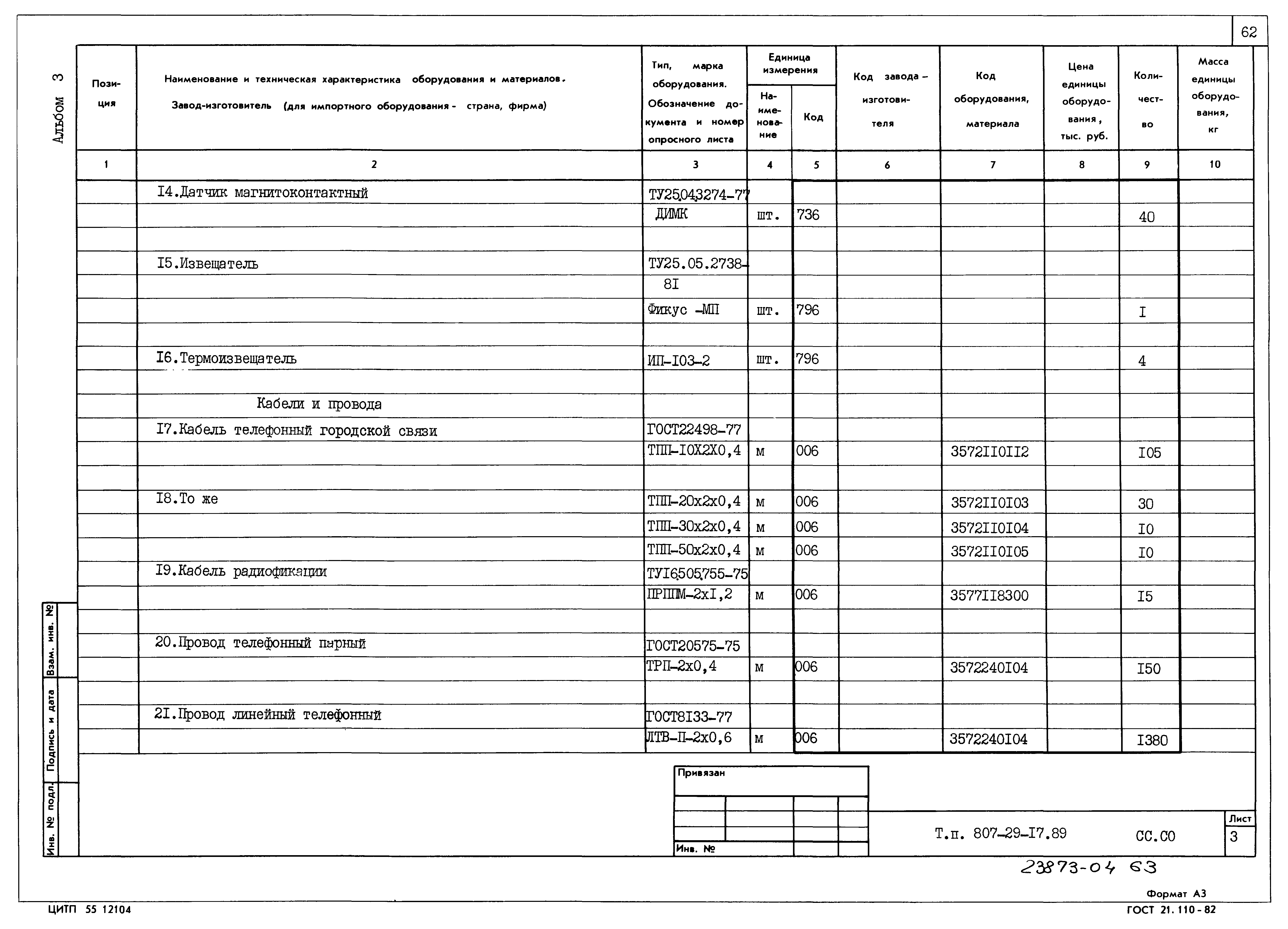 Типовой проект 807-29-17.89
