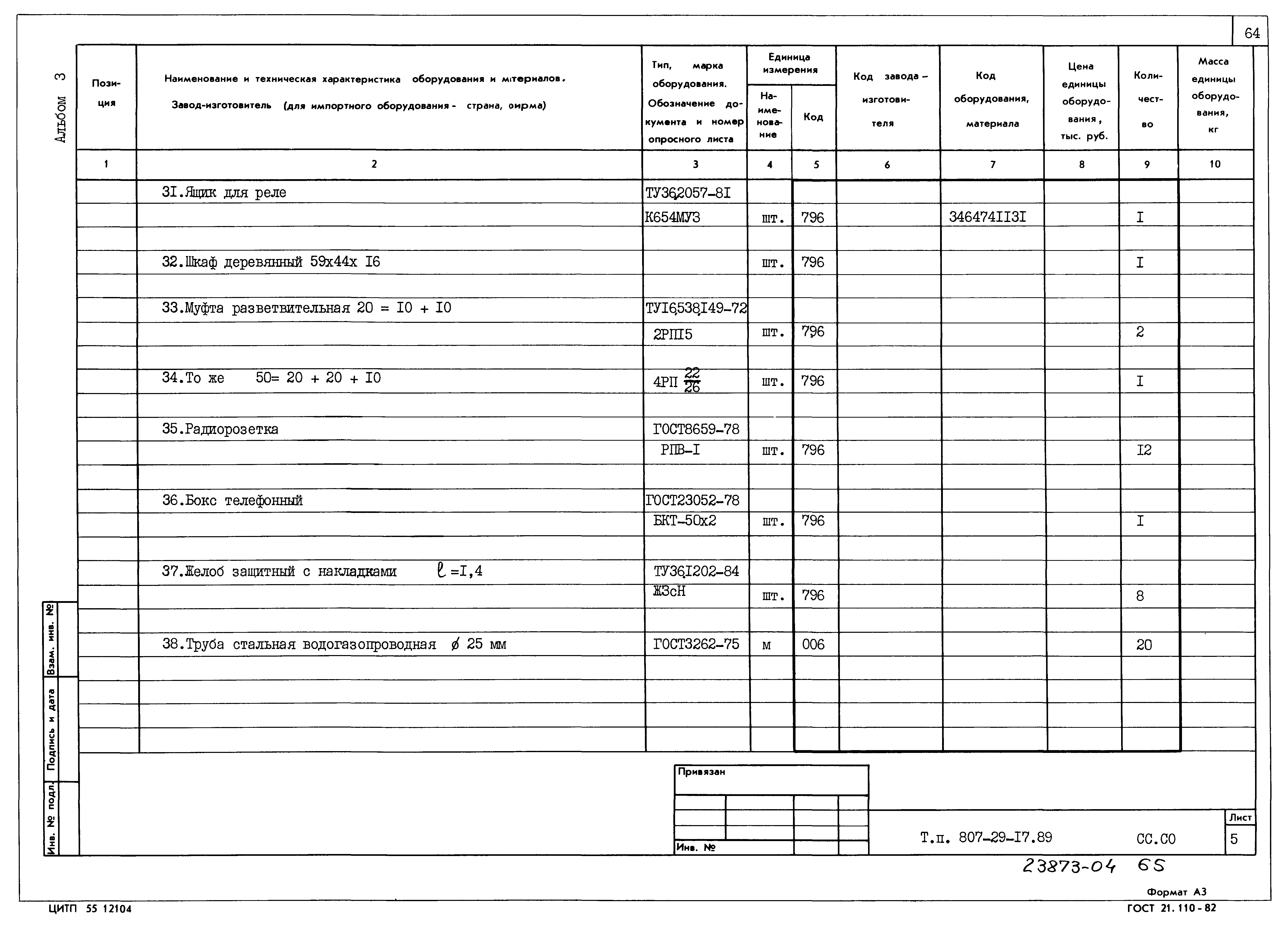 Типовой проект 807-29-17.89