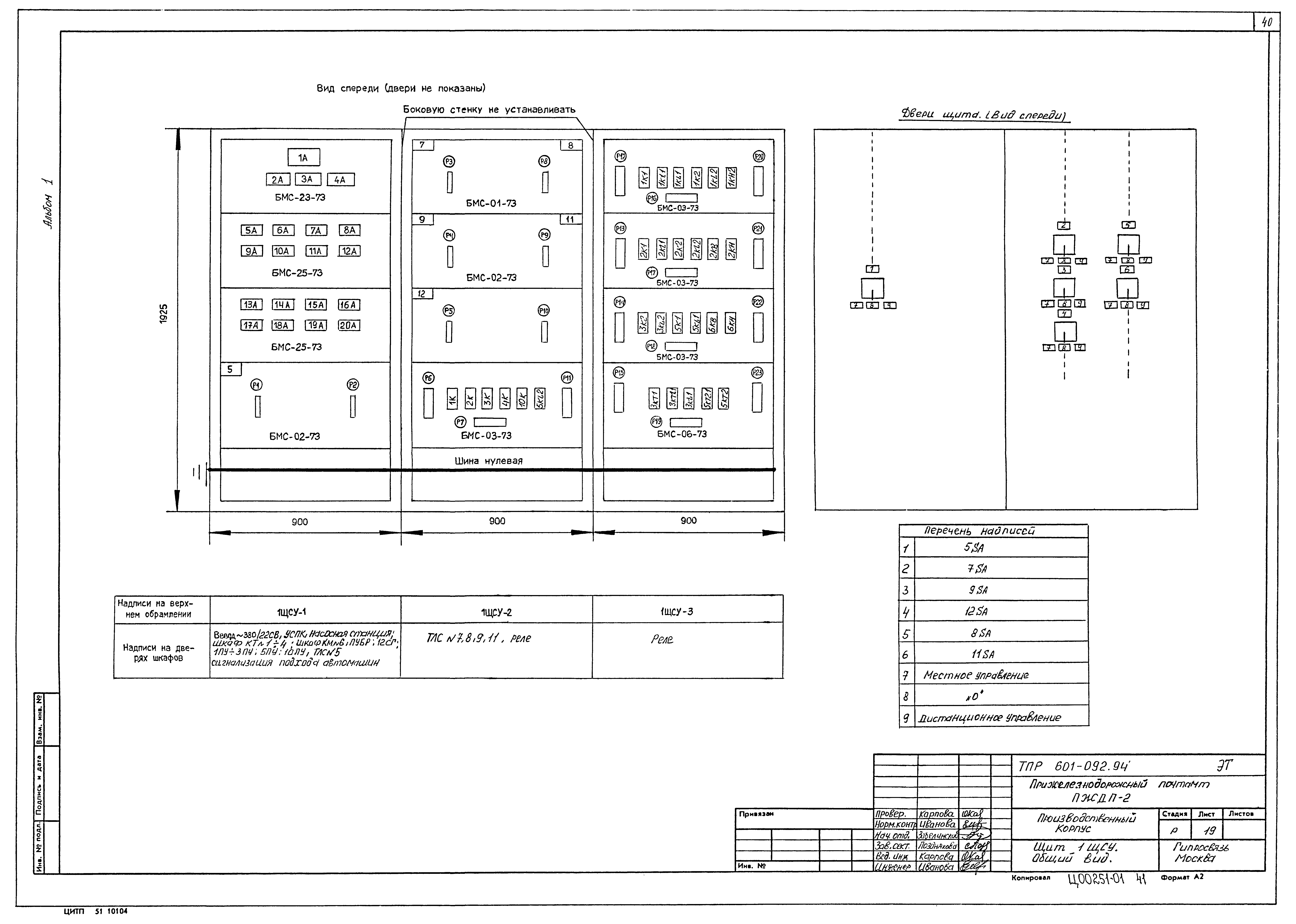 Типовые проектные решения 601-092.94