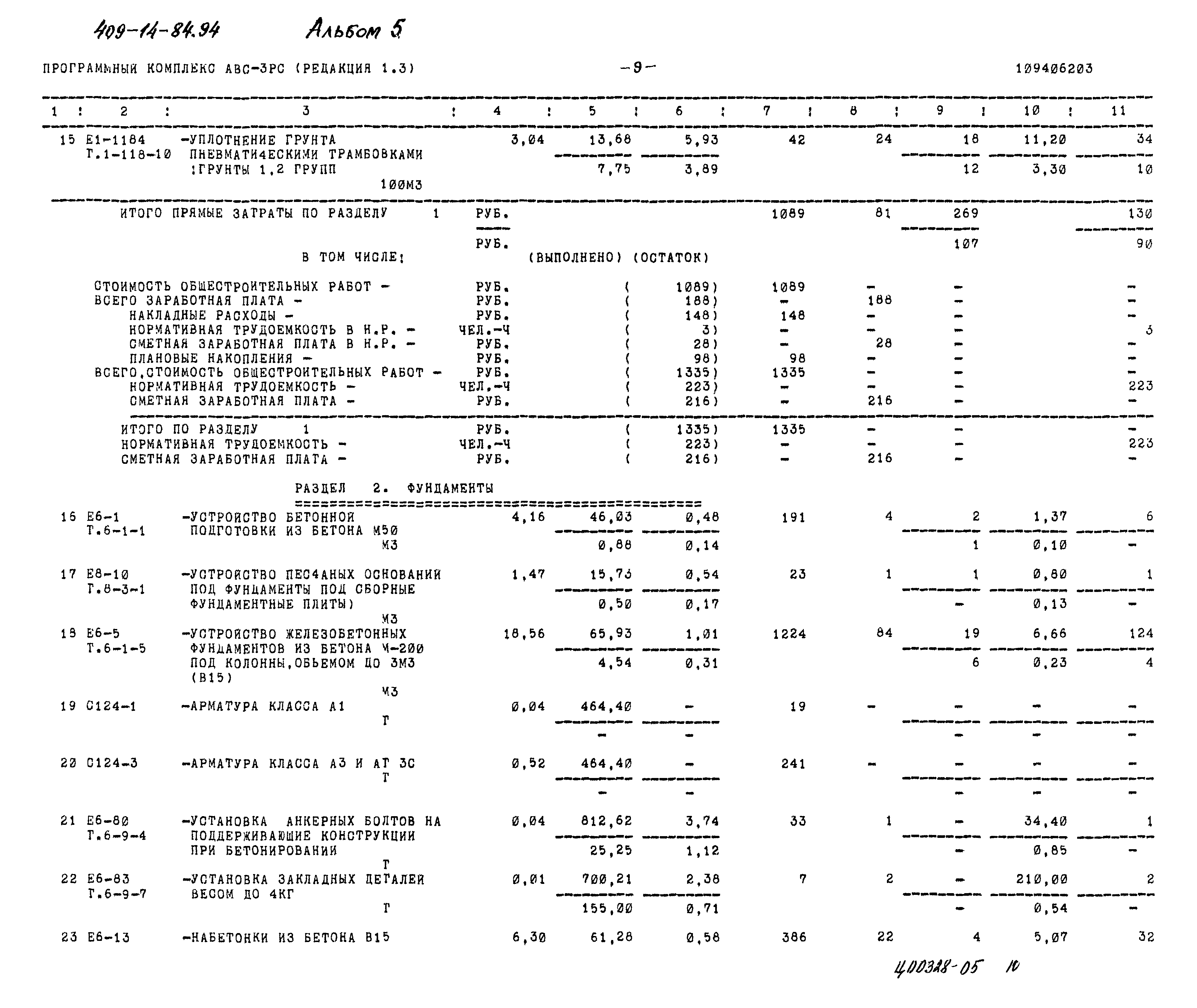 Типовой проект 409-14-84.94