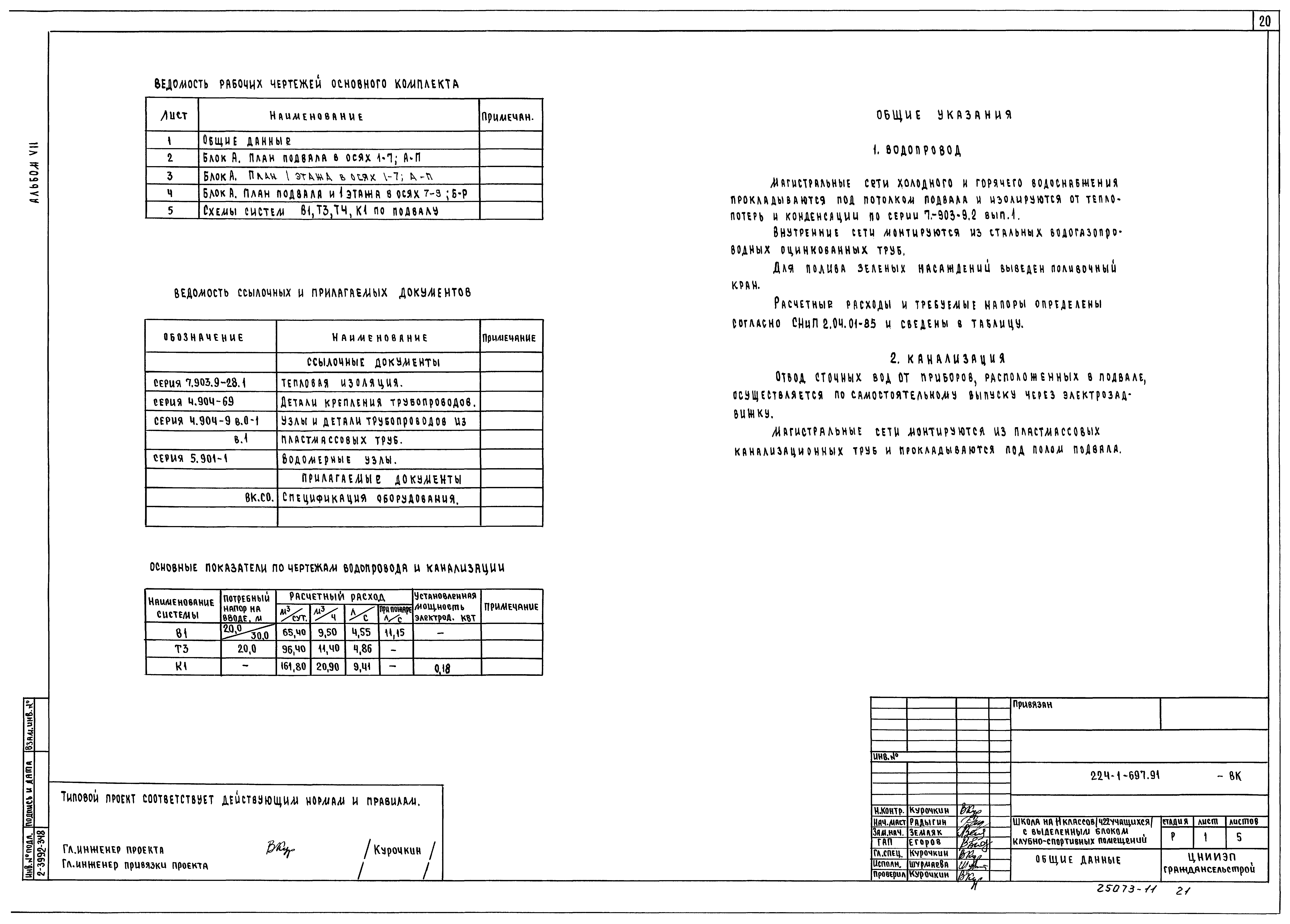 Типовой проект 224-1-697.91