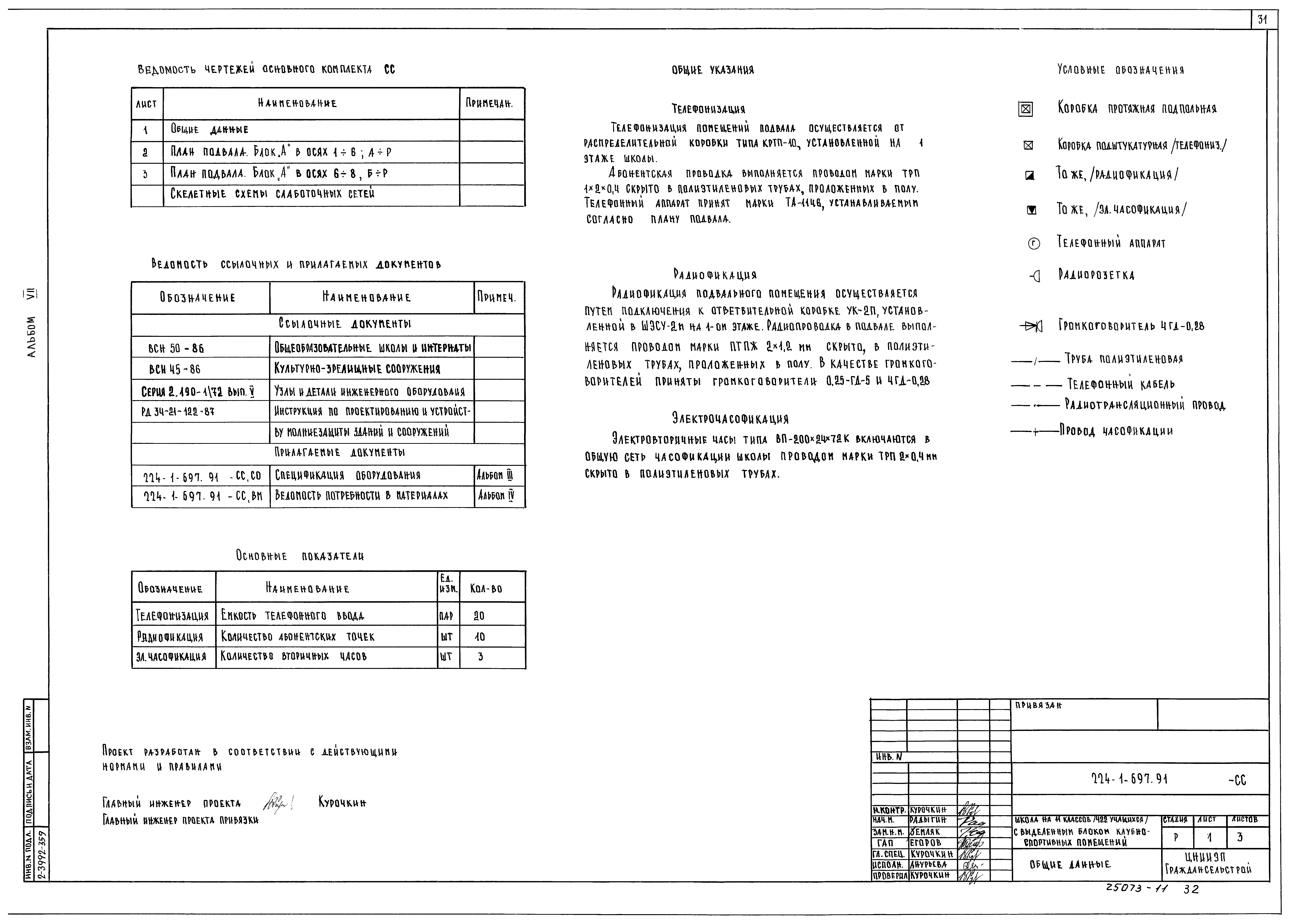 Типовой проект 224-1-697.91
