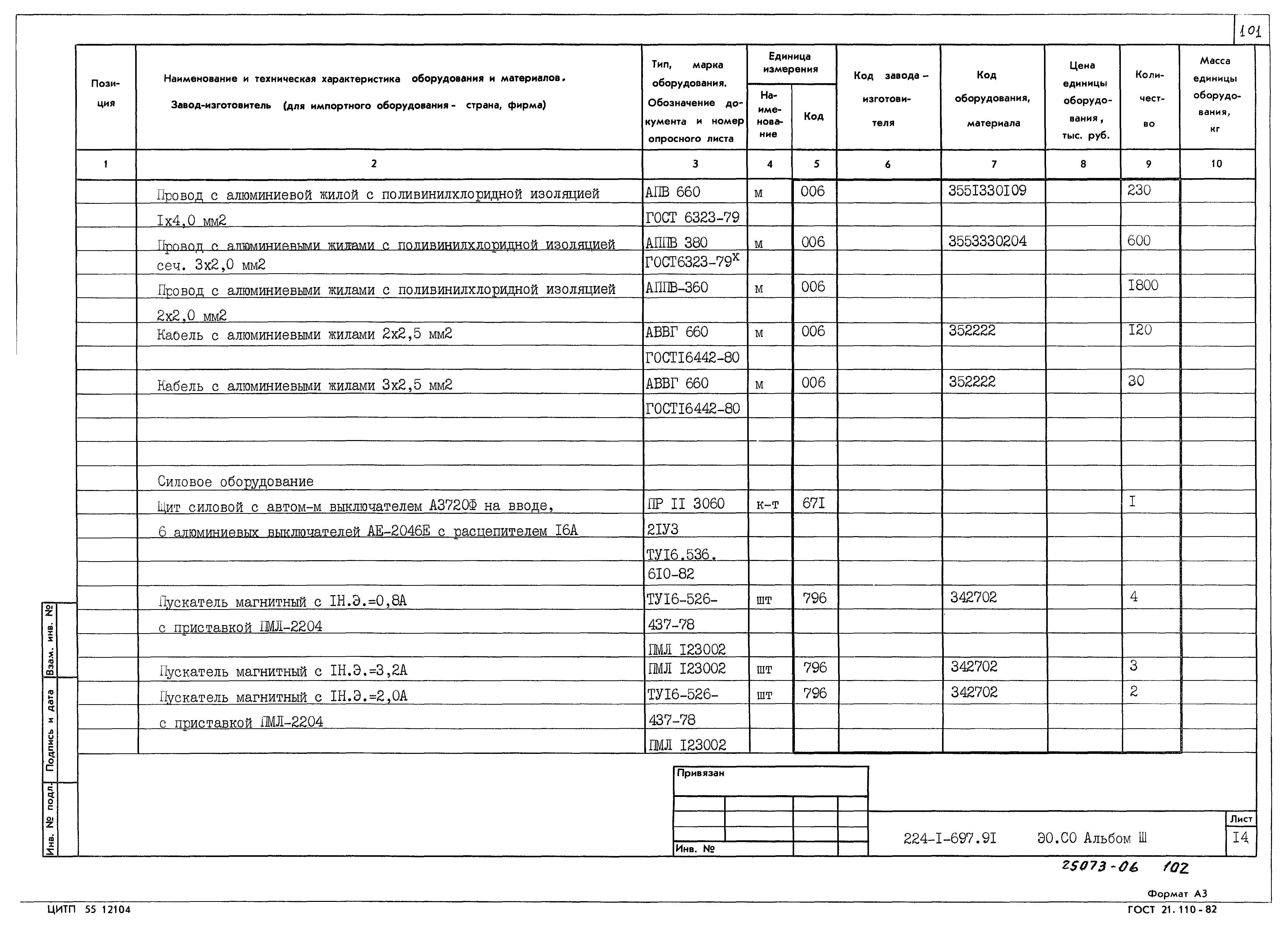 Типовой проект 224-1-697.91