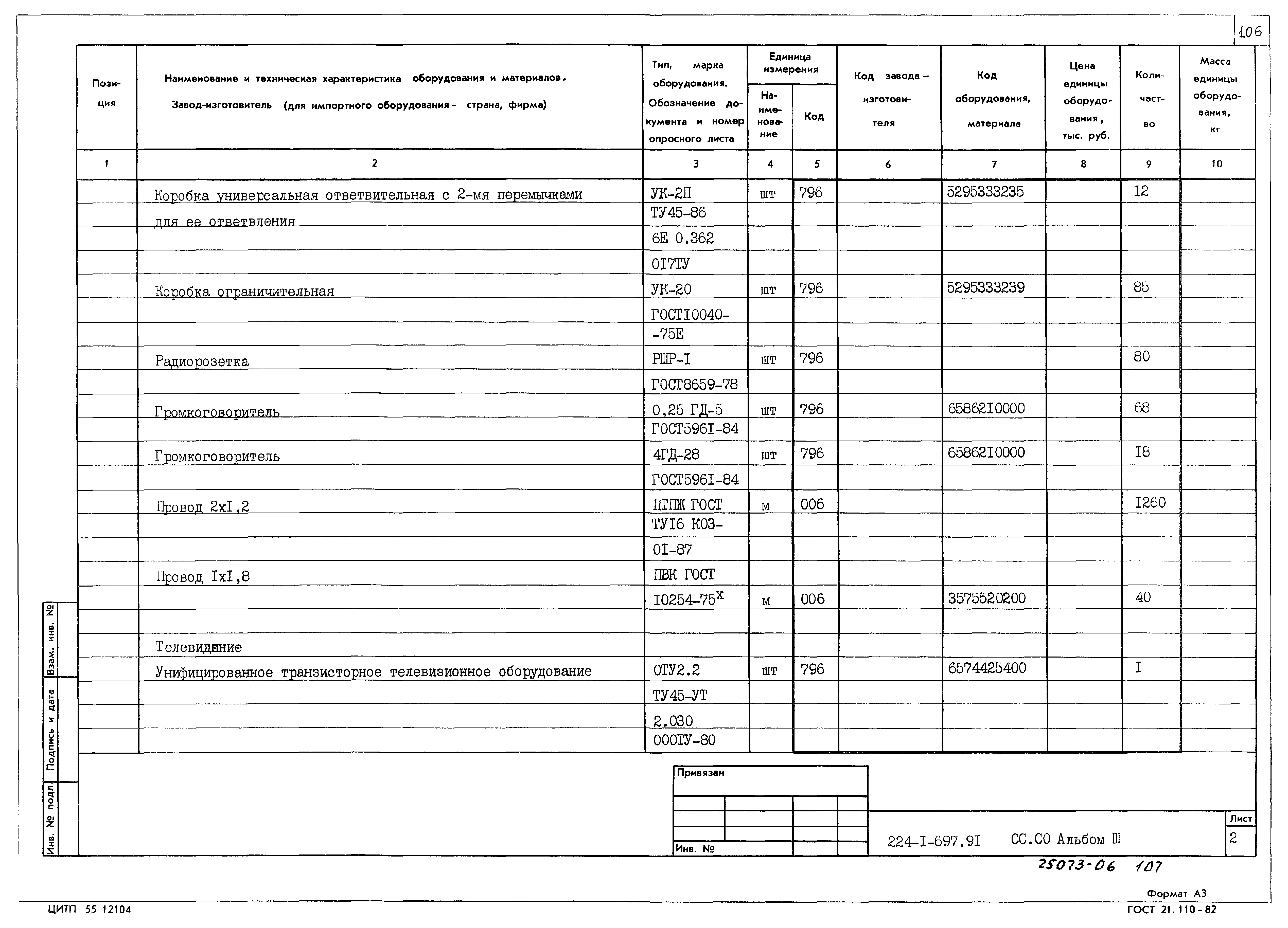 Типовой проект 224-1-697.91