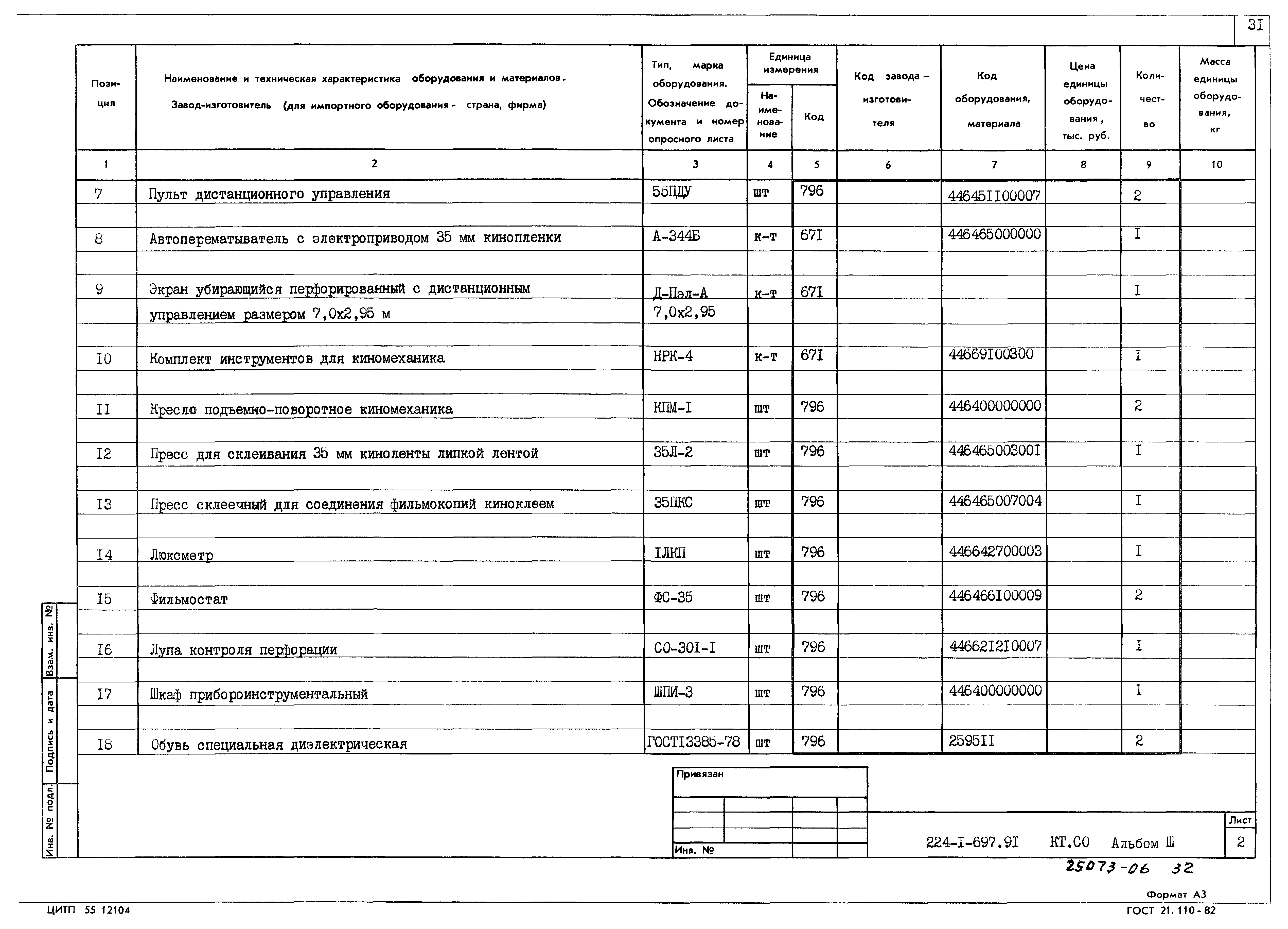 Типовой проект 224-1-697.91