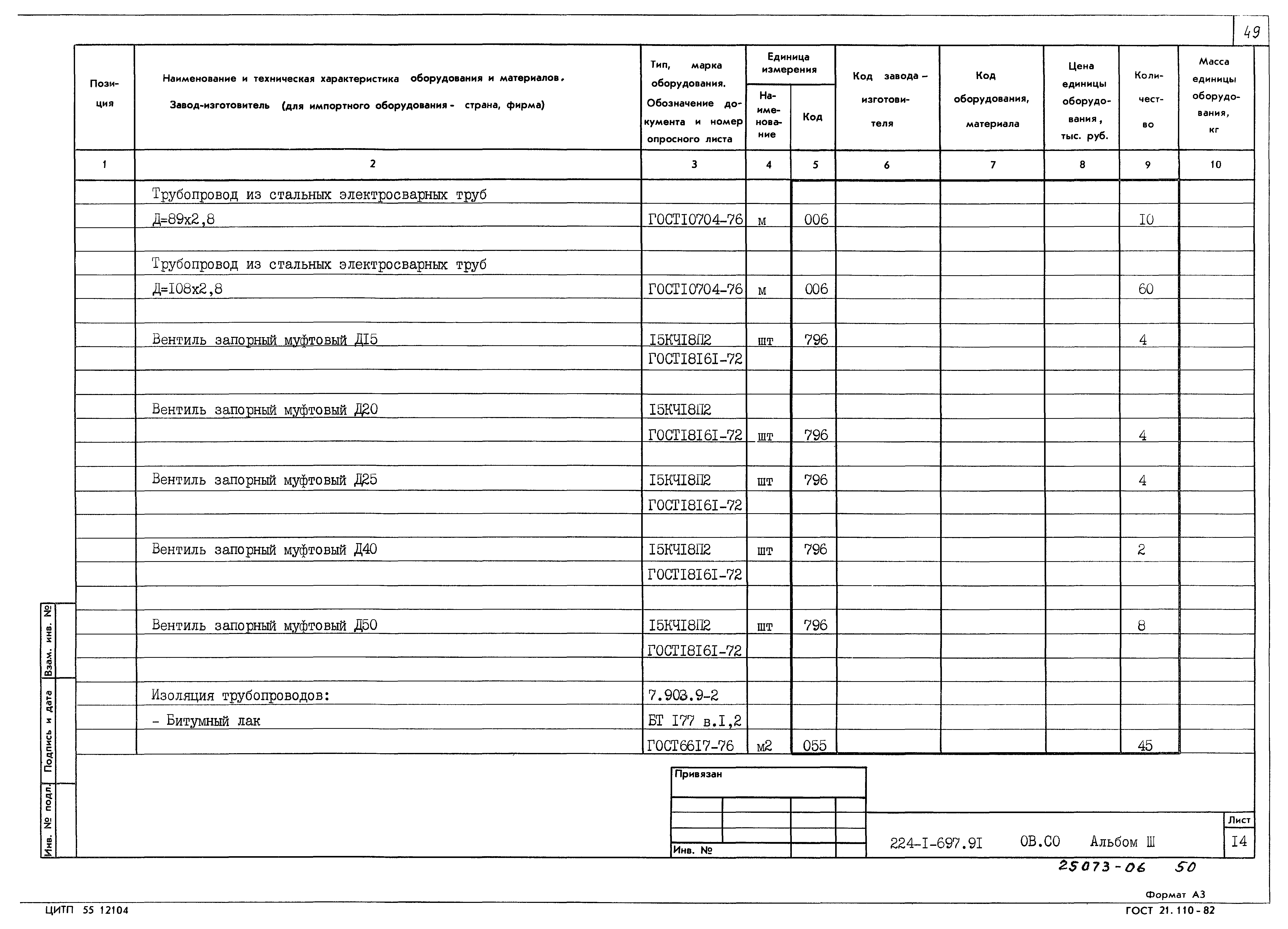 Типовой проект 224-1-697.91