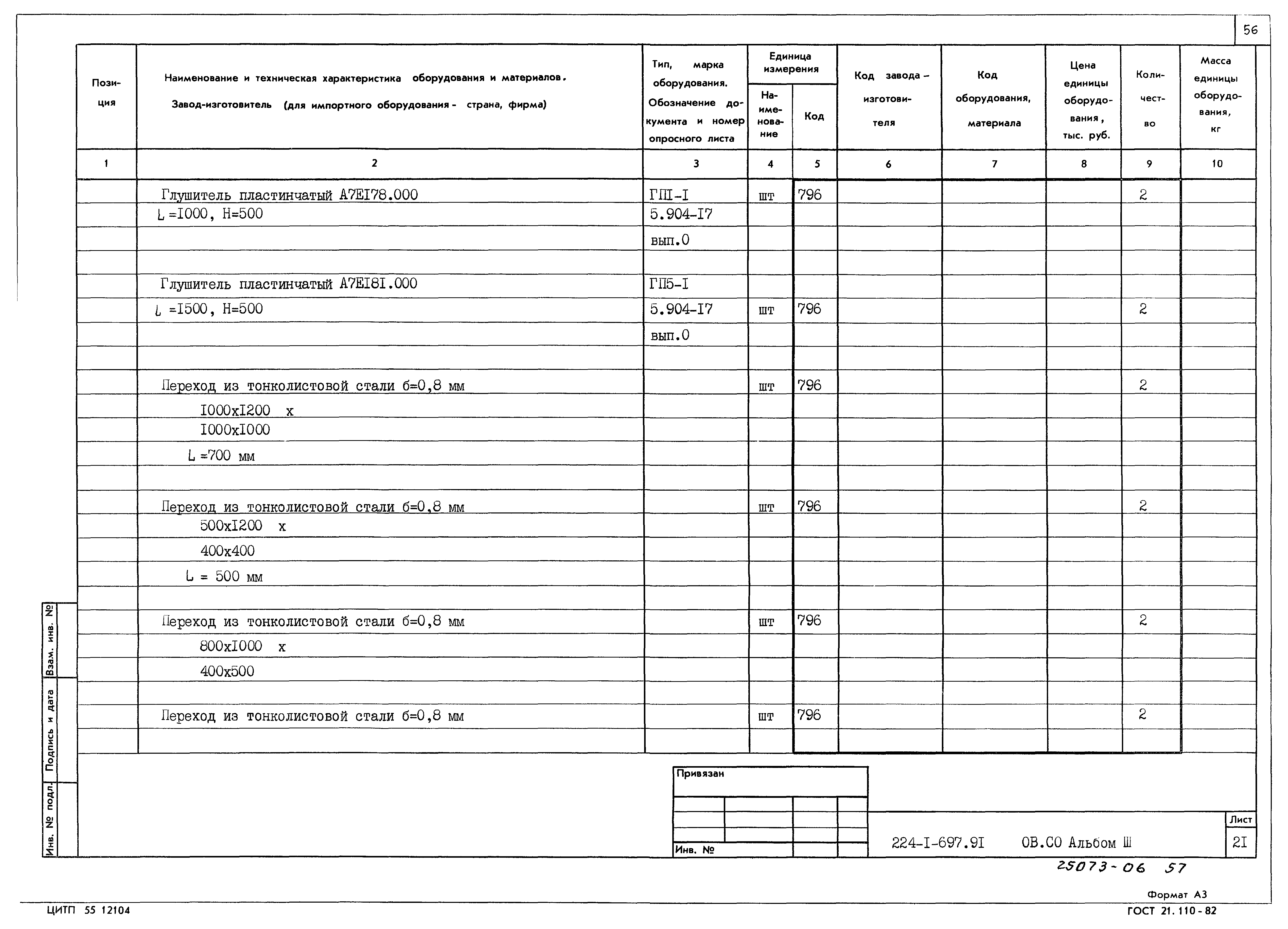 Типовой проект 224-1-697.91