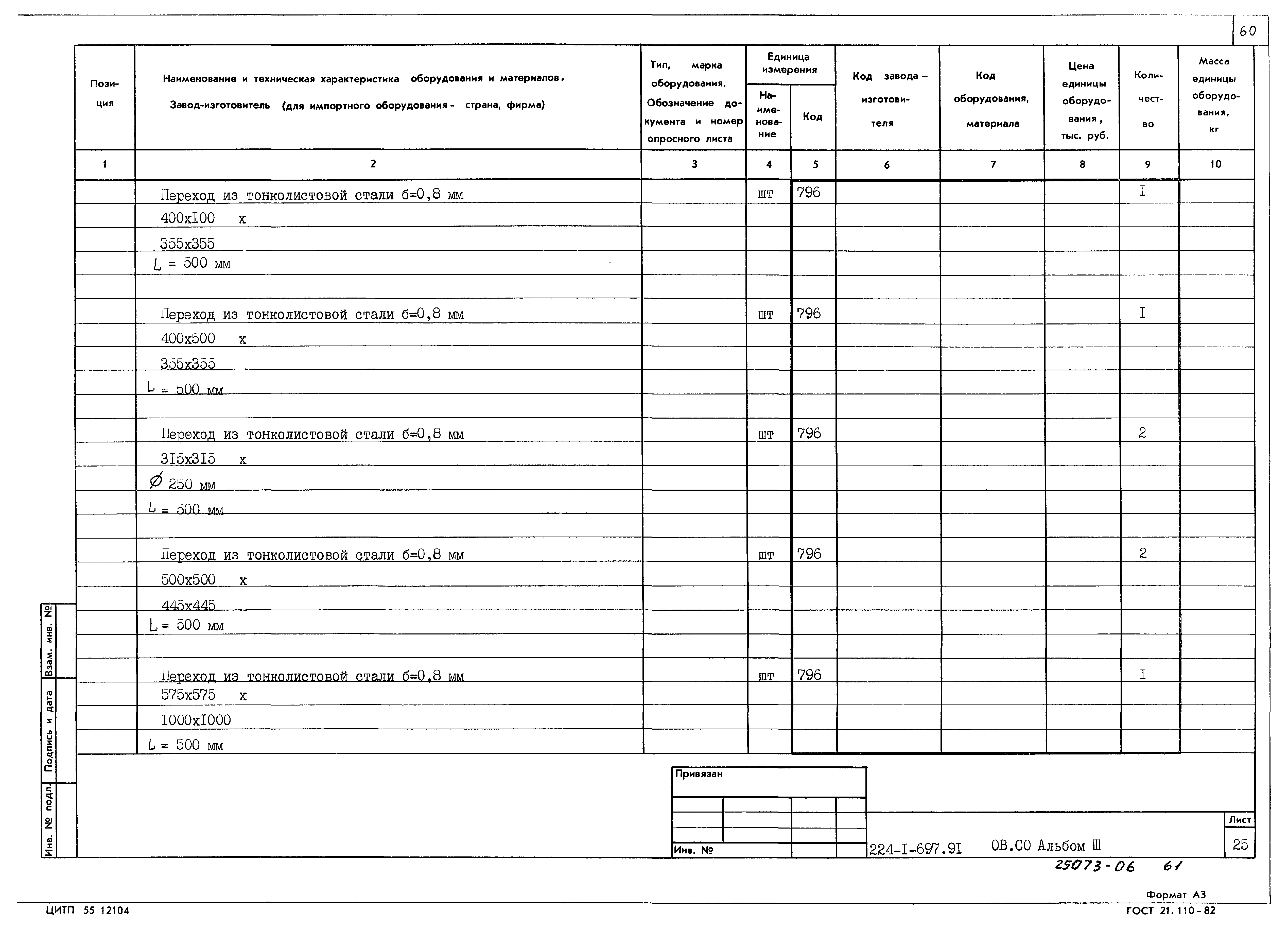 Типовой проект 224-1-697.91