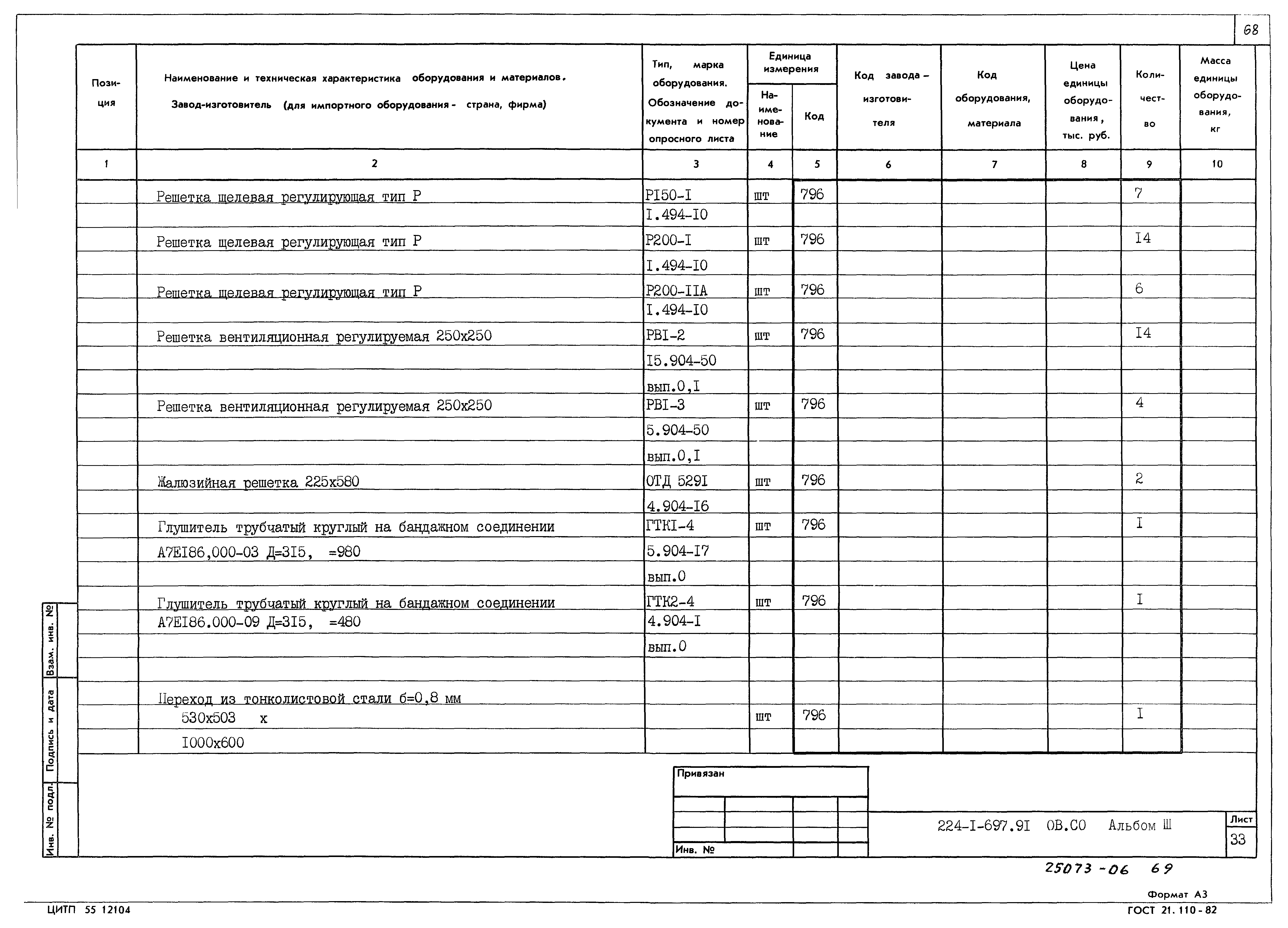 Типовой проект 224-1-697.91